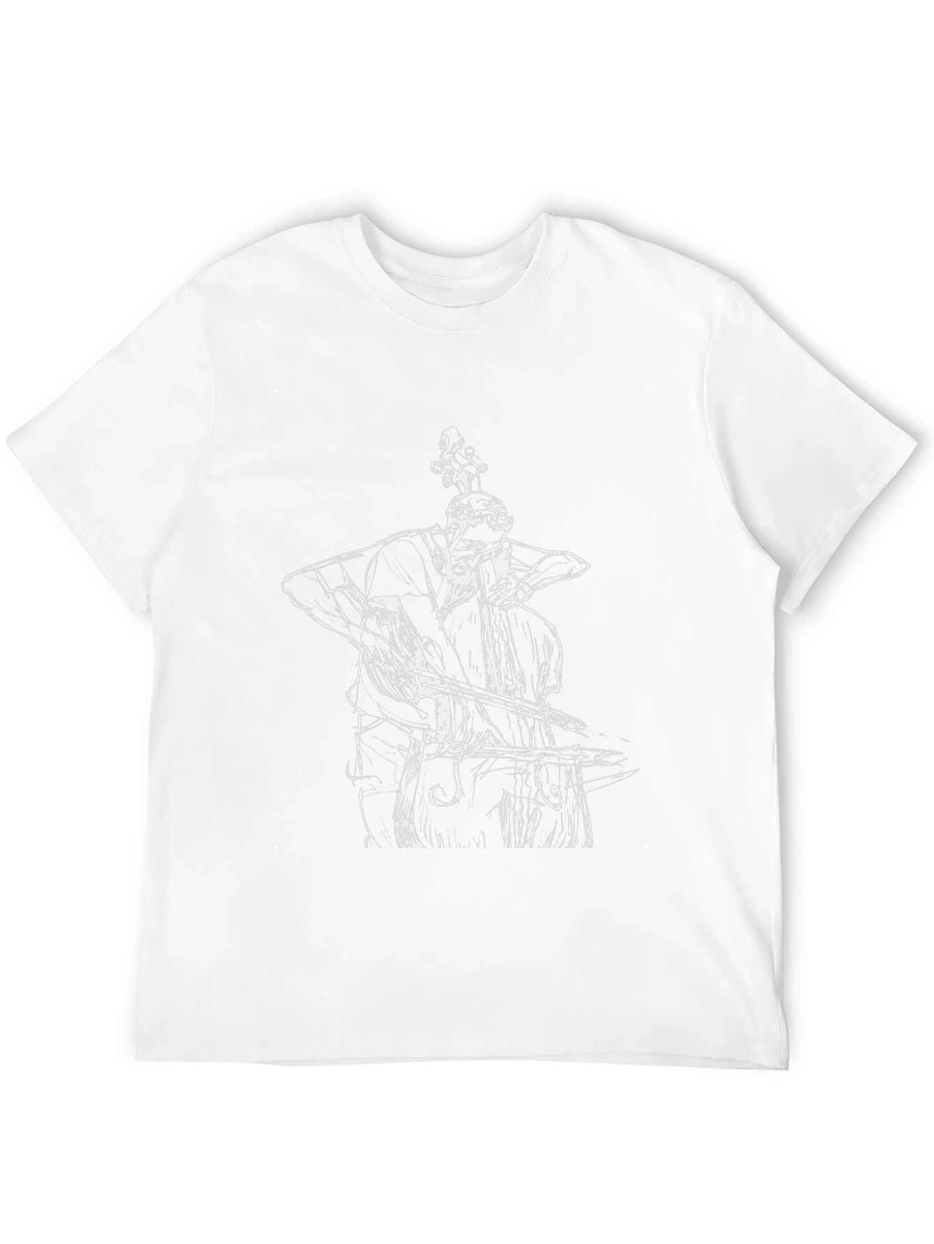 Musician Graphic Tee - Bass Player Black T-Shirt