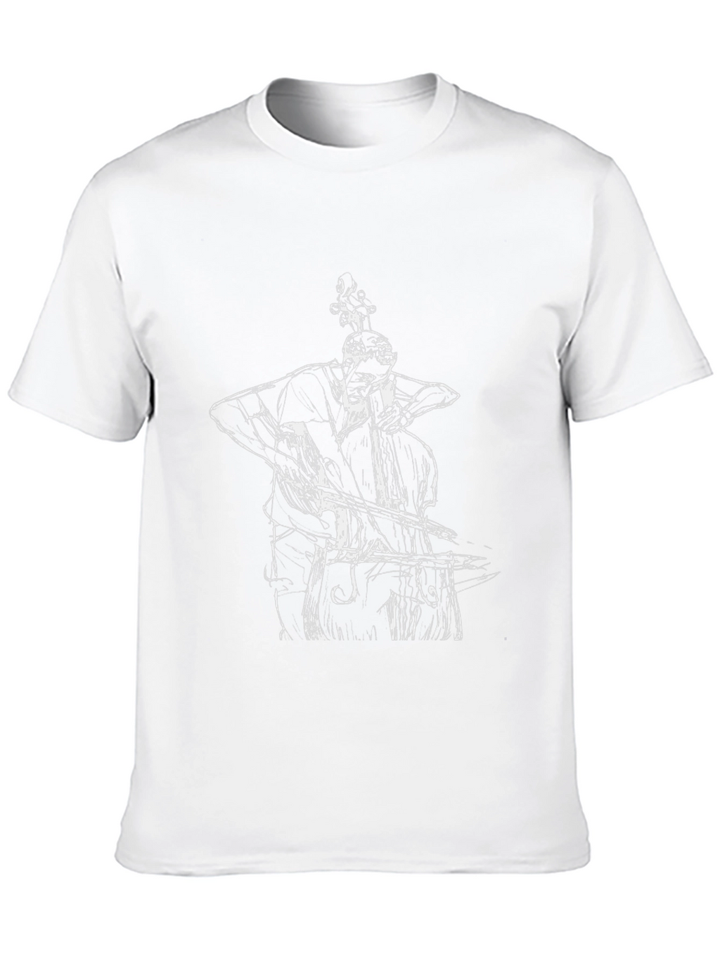 Musician Graphic Tee - Bass Player Black T-Shirt
