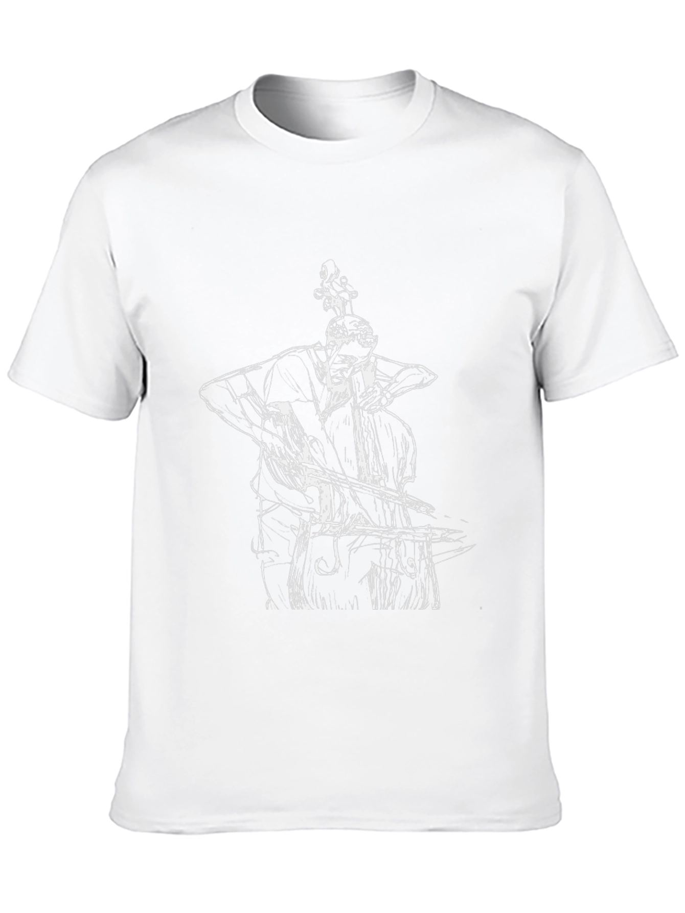 Musician Graphic Tee - Bass Player Black T-Shirt