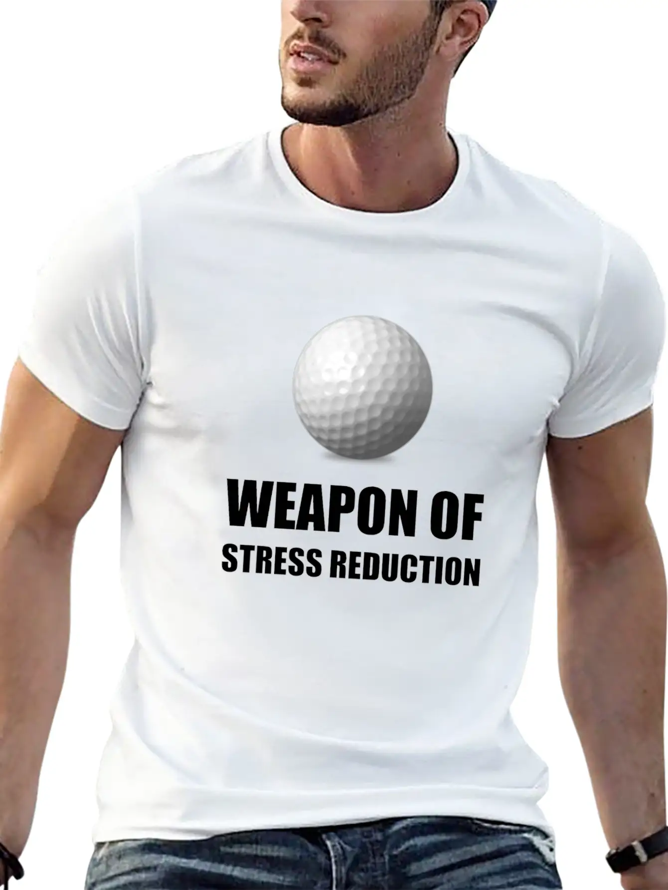 Weapon Of Stress Reductio Unisex Casual T-Shirt – Clean Design For Daily Comfort