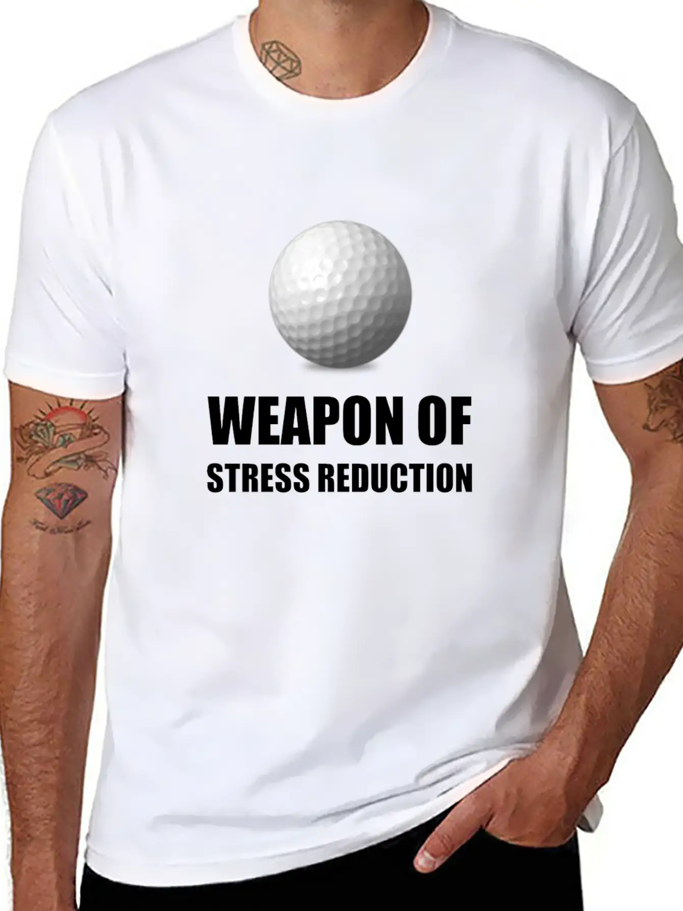 Weapon Of Stress Reductio Unisex Casual T-Shirt – Clean Design For Daily Comfort