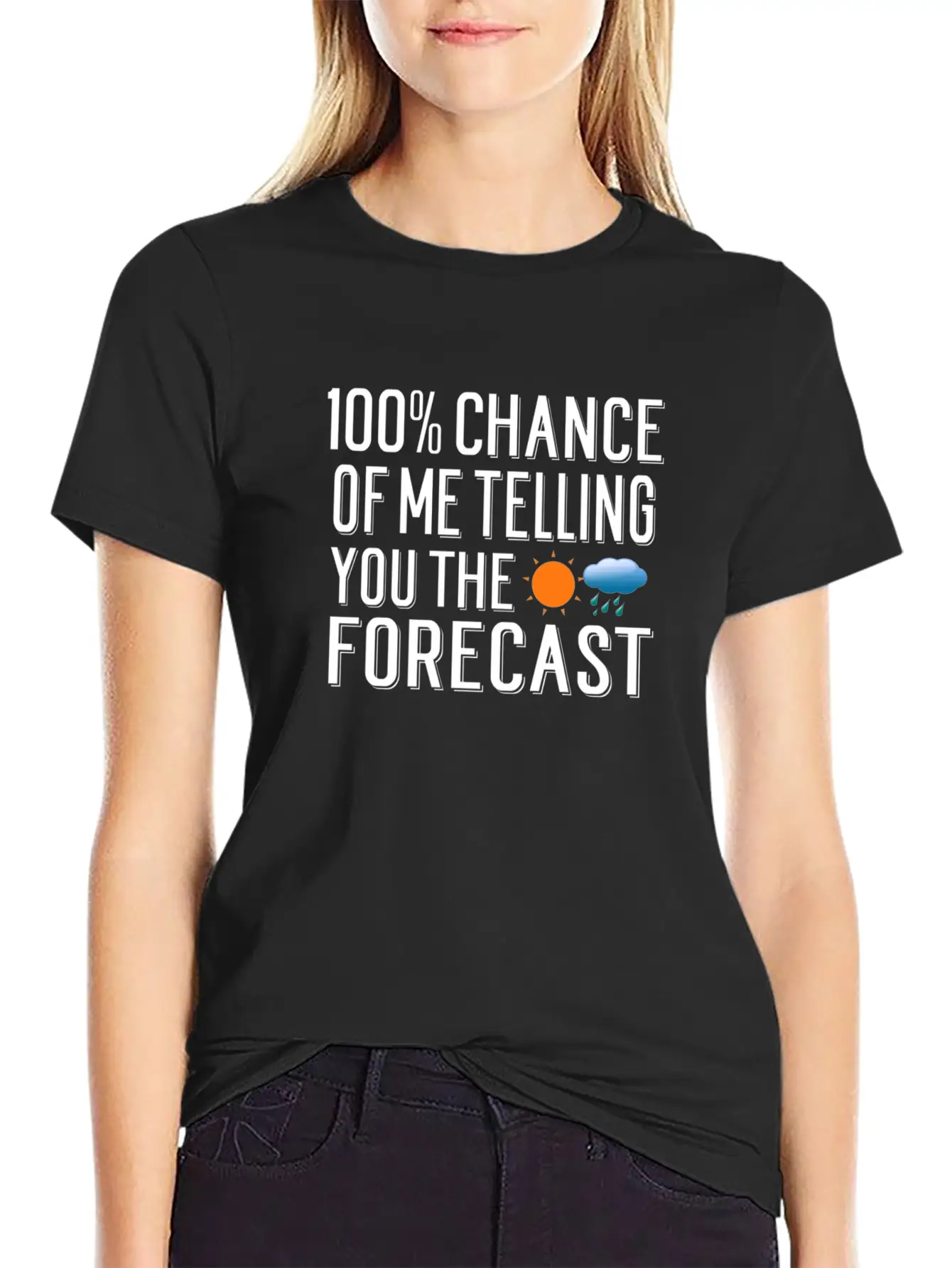 Weather Forecast Quote Meteorology Meteorologist Unisex Short Sleeve Soft Cotton T-Shirt – Casual Everyday Wear