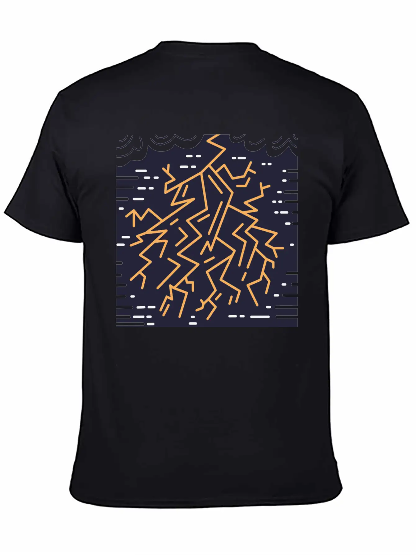 Weather Lightning Storm Breathable Soft Cotton T-Shirt – Timeless Casual Look