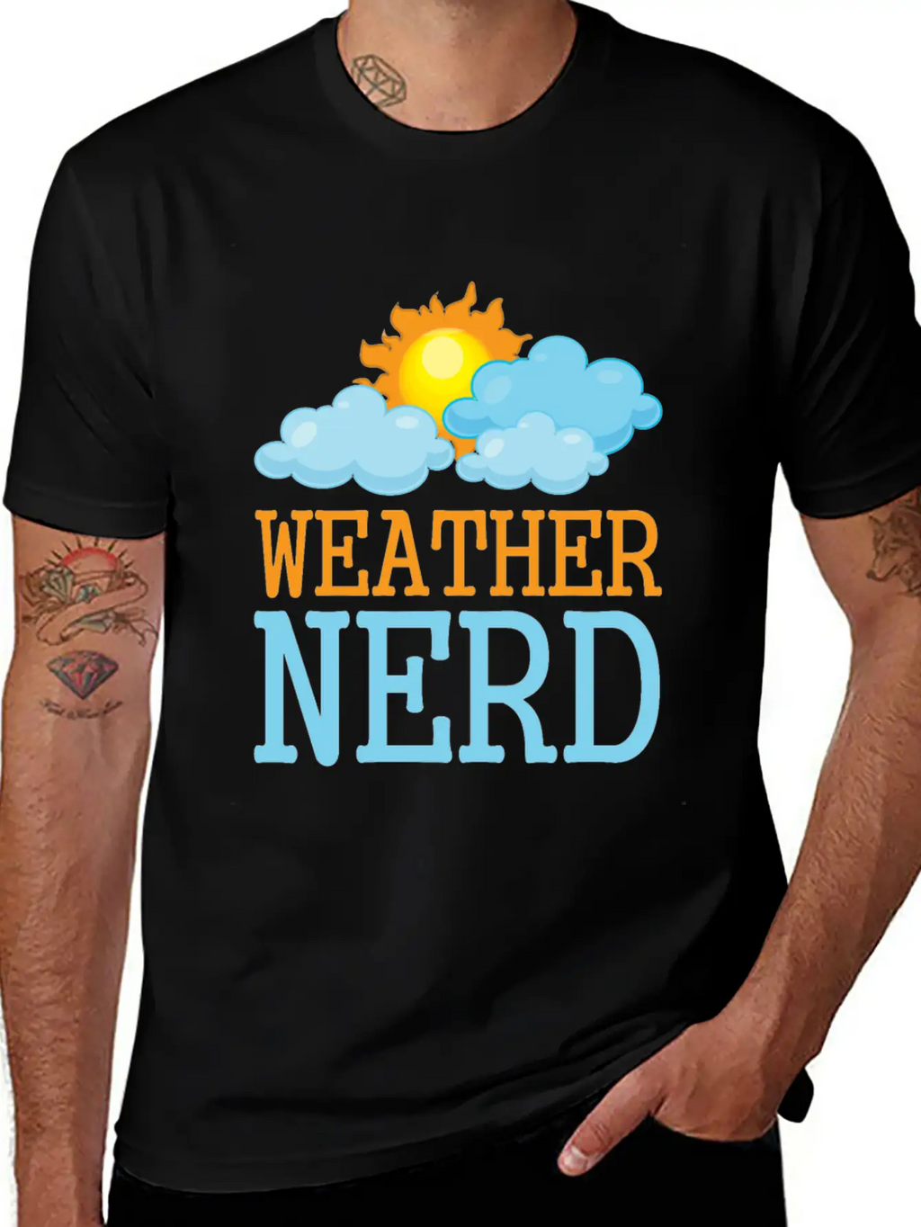 Weather Sun Meteorologist Weatherman Meteorology Breathable Soft Cotton T-Shirt – Timeless Casual Look
