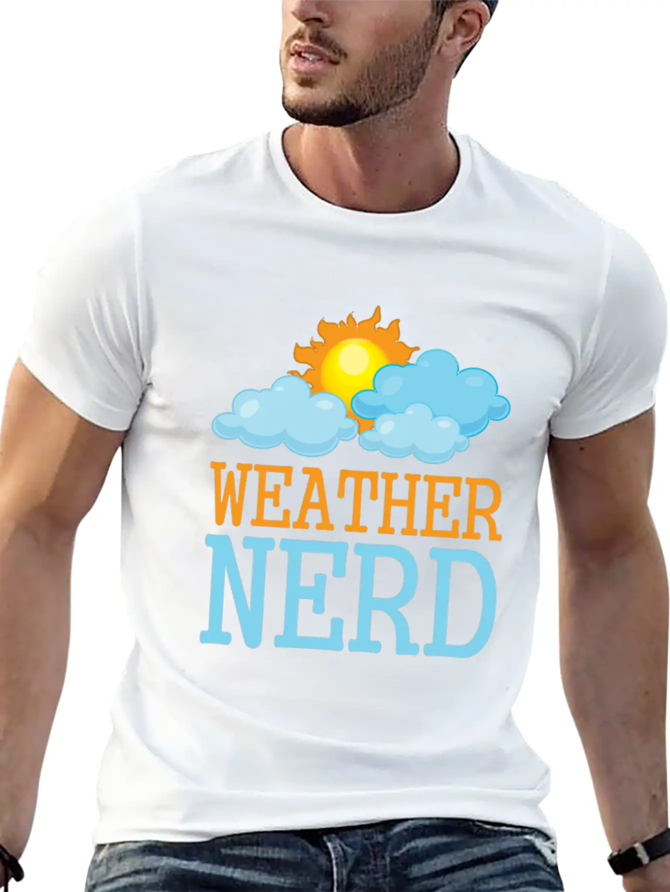 Weather Sun Meteorologist Weatherman Meteorology Breathable Soft Cotton T-Shirt – Timeless Casual Look