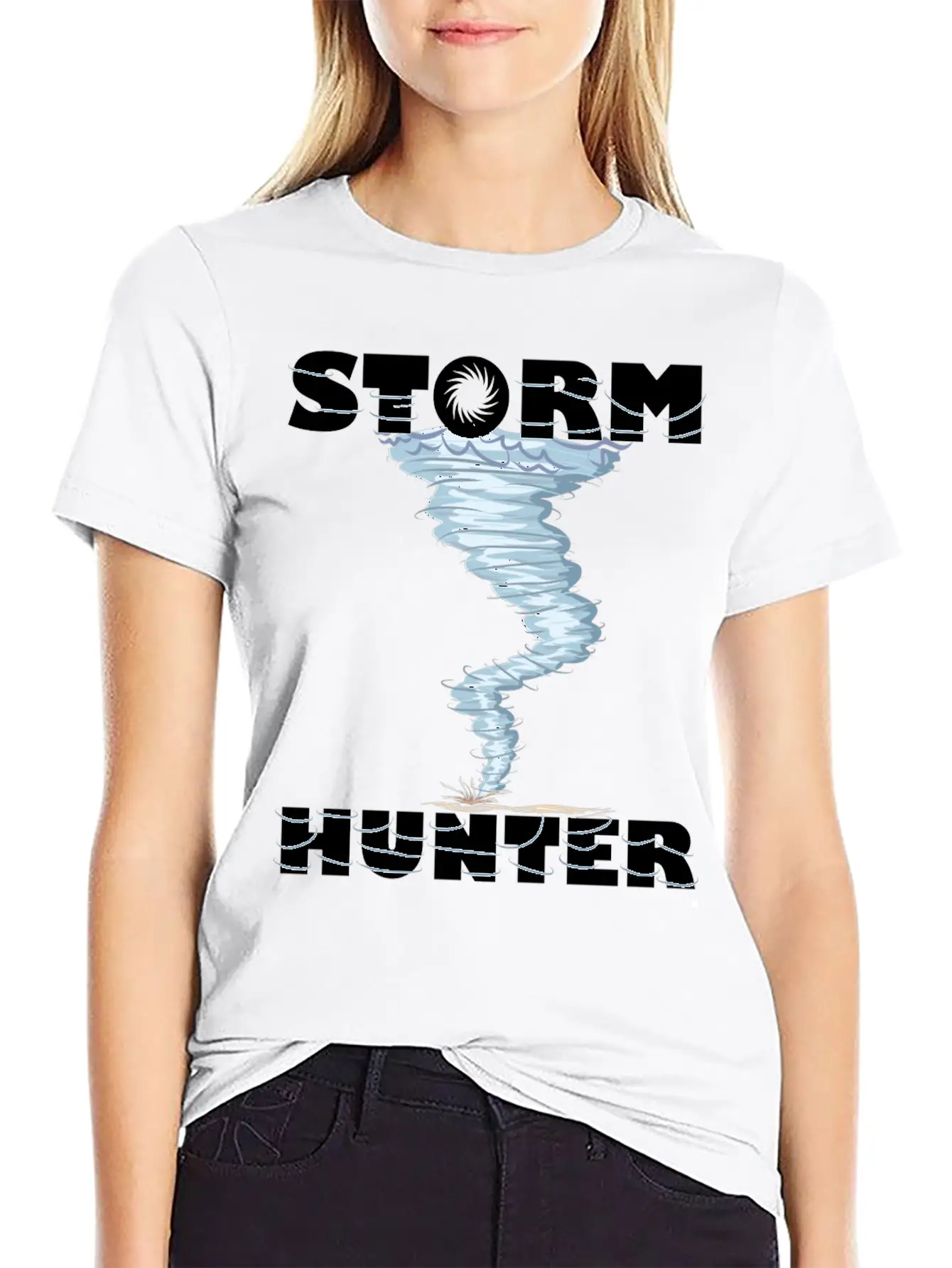 Weather Tornado Whirlwind Storm Hunter Cool Design Unisex Casual T-Shirt – Clean Design For Daily Comfort