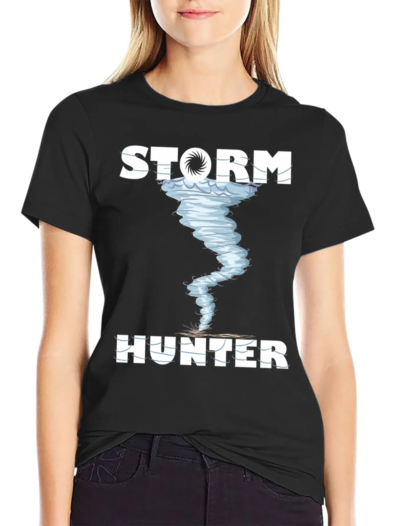 Weather Tornado Whirlwind Storm Hunter Cool Design Unisex Casual T-Shirt – Clean Design For Daily Comfort
