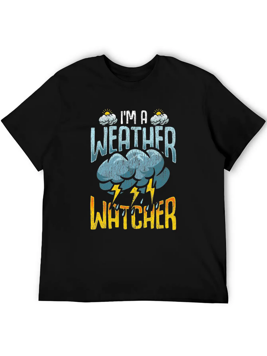 Weather Watcher Humor Funny Meteorology Profession Casual Graphic T-Shirt – Simple And Comfortable Daily Wear