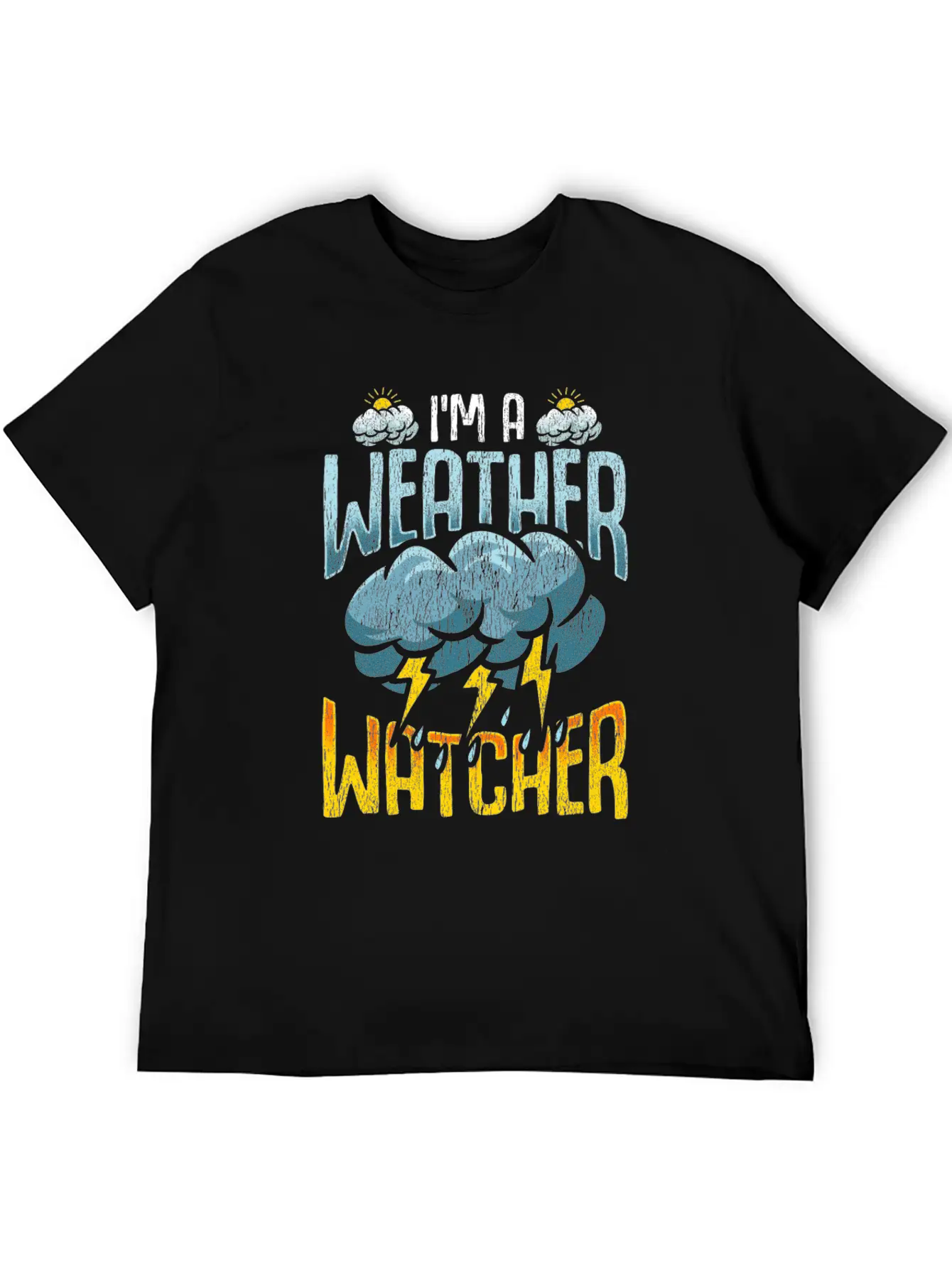 Weather Watcher Humor Funny Meteorology Profession Casual Graphic T-Shirt – Simple And Comfortable Daily Wear