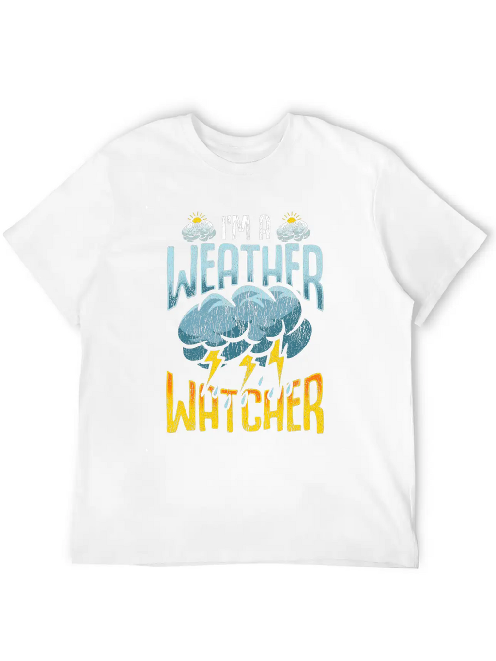 Weather Watcher Humor Funny Meteorology Profession Casual Graphic T-Shirt – Simple And Comfortable Daily Wear