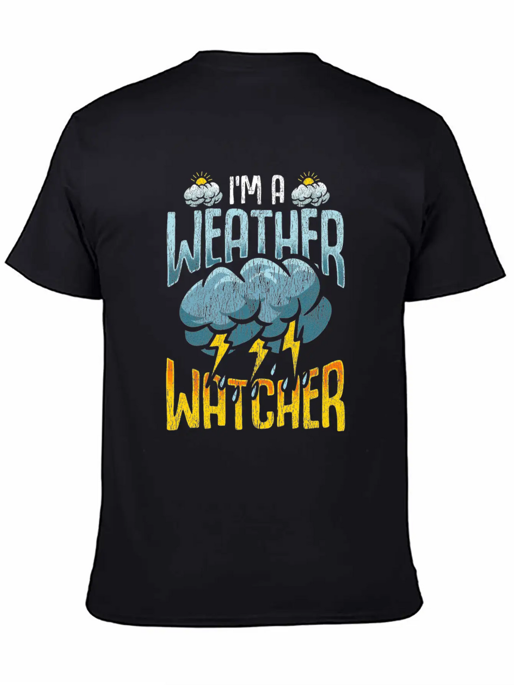 Weather Watcher Humor Funny Meteorology Profession Casual Graphic T-Shirt – Simple And Comfortable Daily Wear