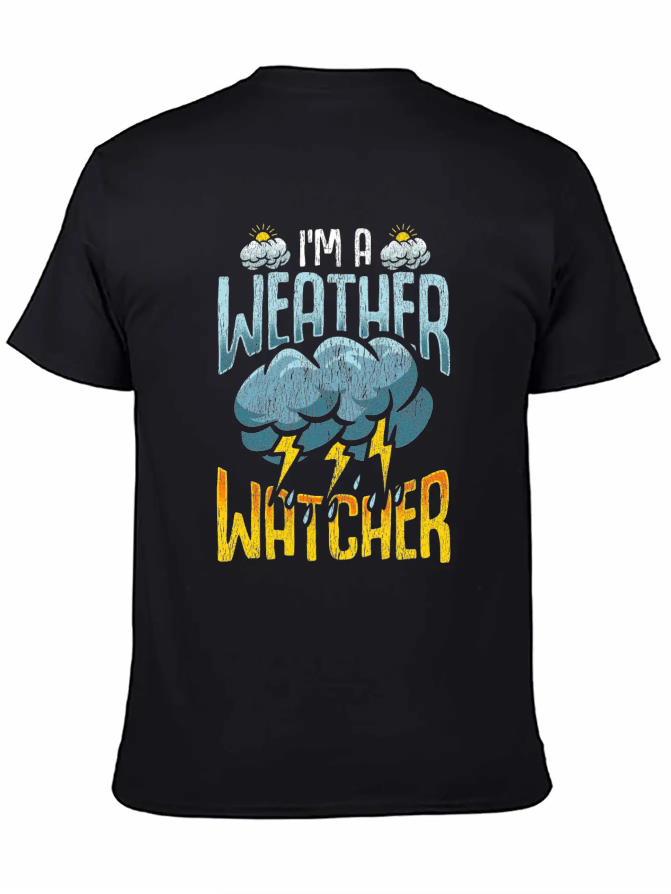 Weather Watcher Humor Funny Meteorology Profession Casual Graphic T-Shirt – Simple And Comfortable Daily Wear
