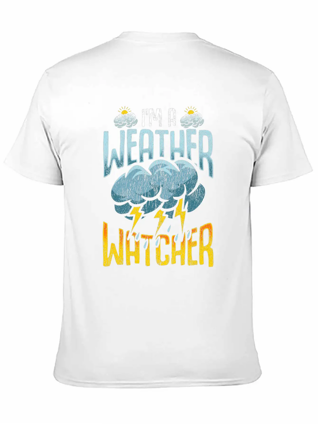 Weather Watcher Humor Funny Meteorology Profession Casual Graphic T-Shirt – Simple And Comfortable Daily Wear