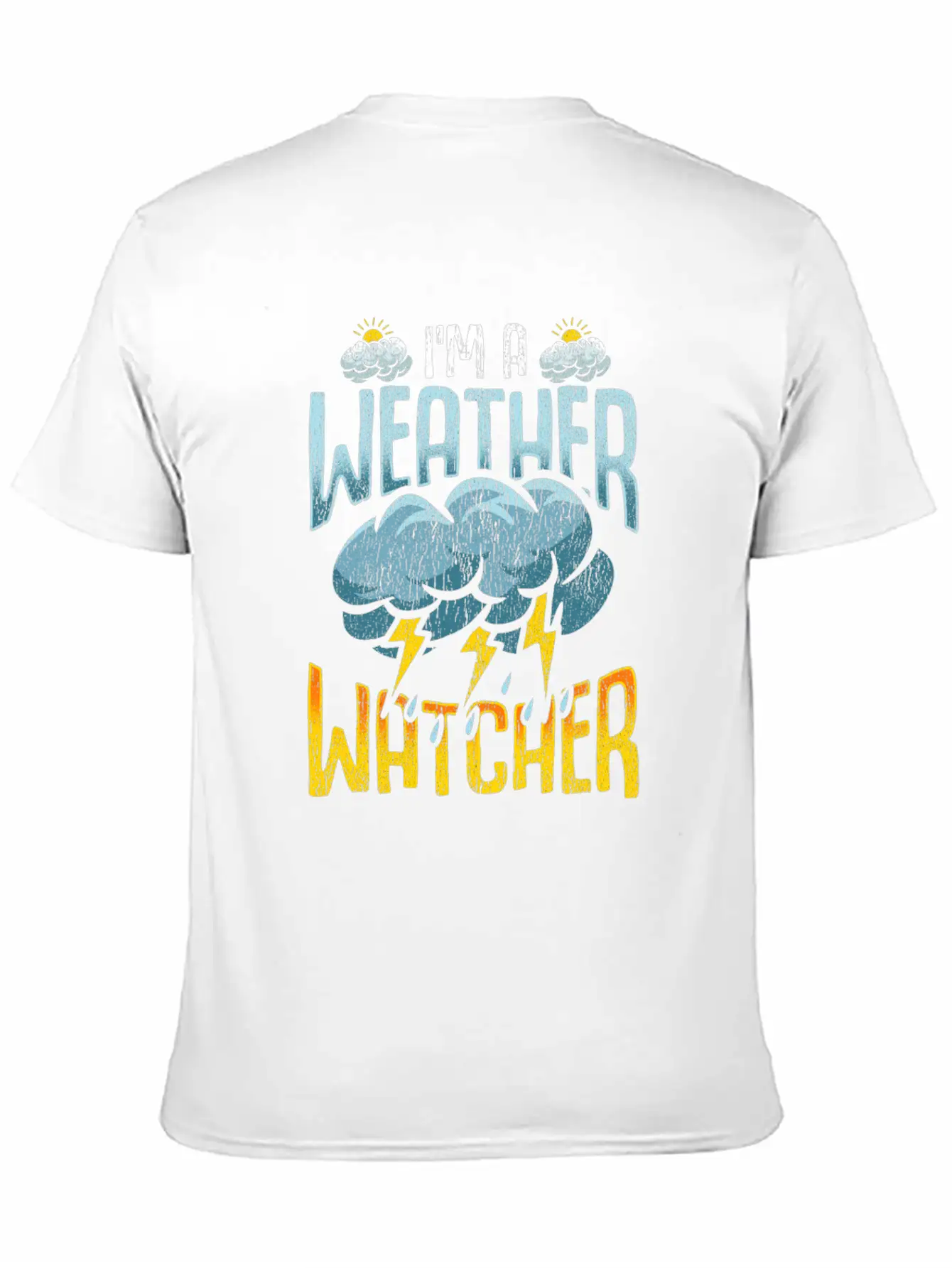 Weather Watcher Humor Funny Meteorology Profession Casual Graphic T-Shirt – Simple And Comfortable Daily Wear