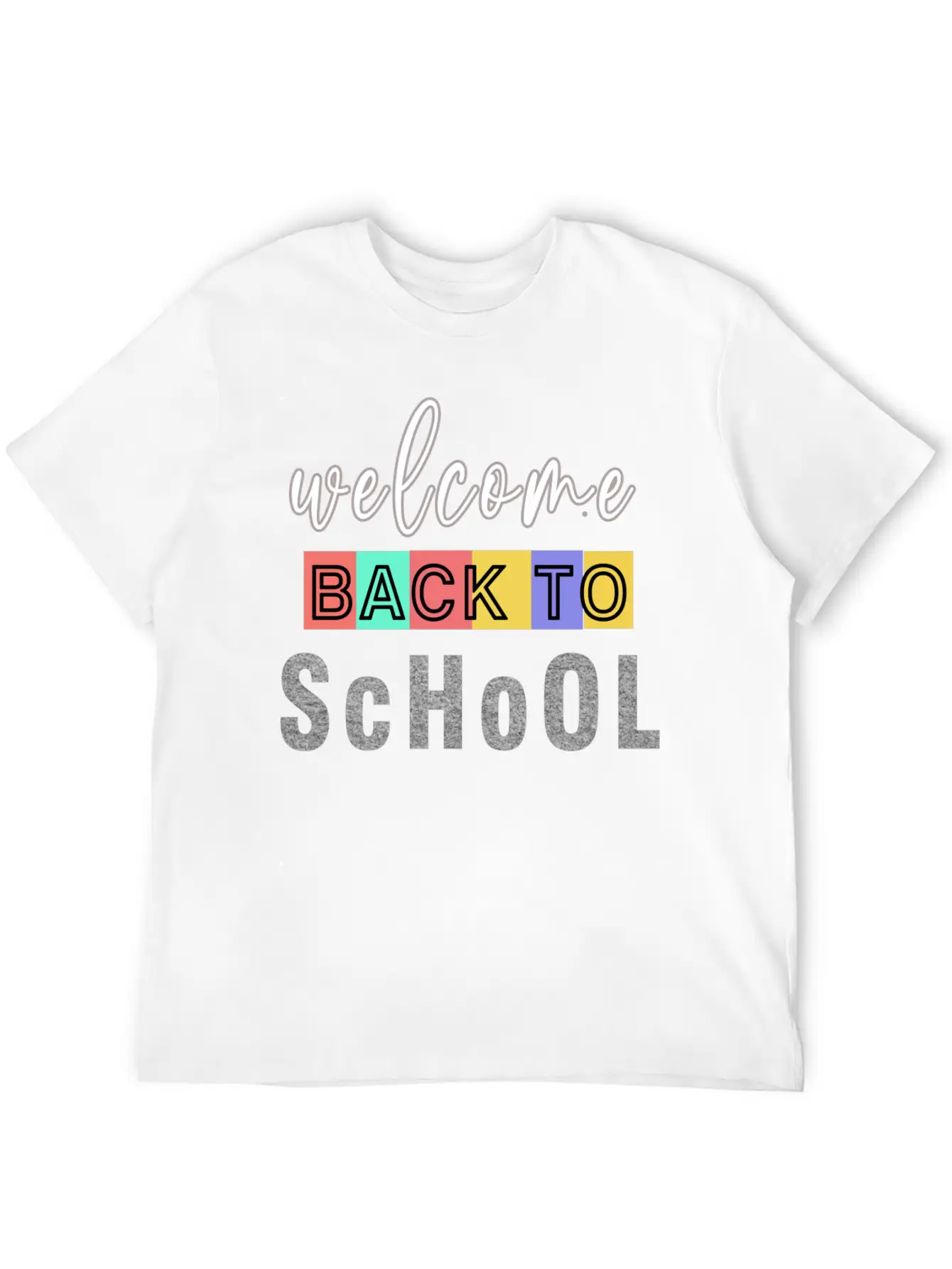 Welcome Back To School Unisex Casual T-Shirt – Clean Design For Daily Comfort