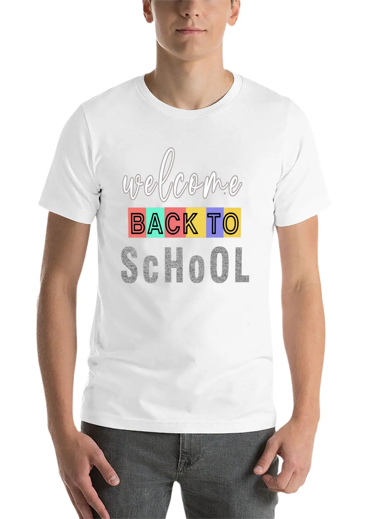 Welcome Back To School Unisex Casual T-Shirt – Clean Design For Daily Comfort