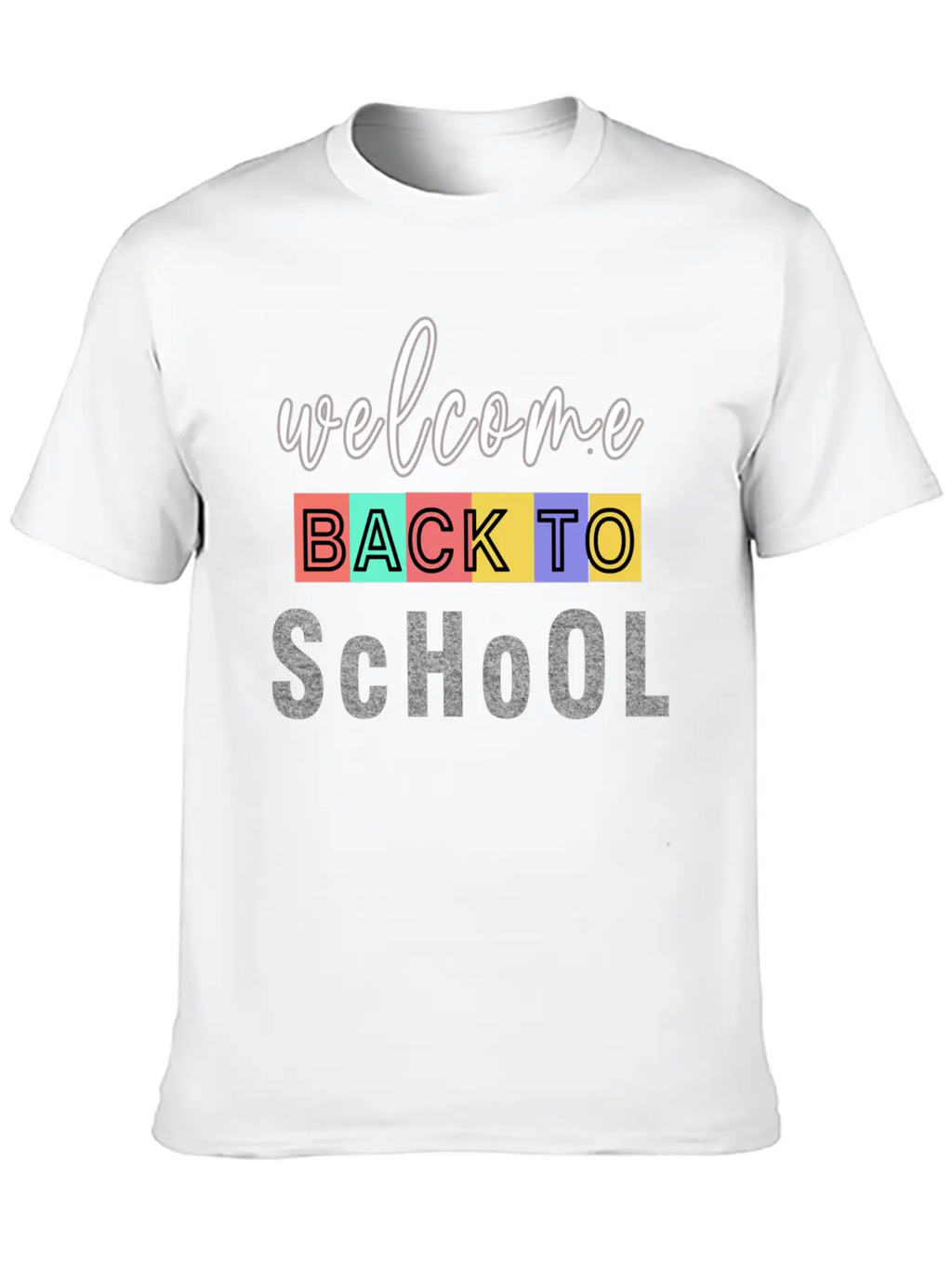 Welcome Back To School Unisex Casual T-Shirt – Clean Design For Daily Comfort