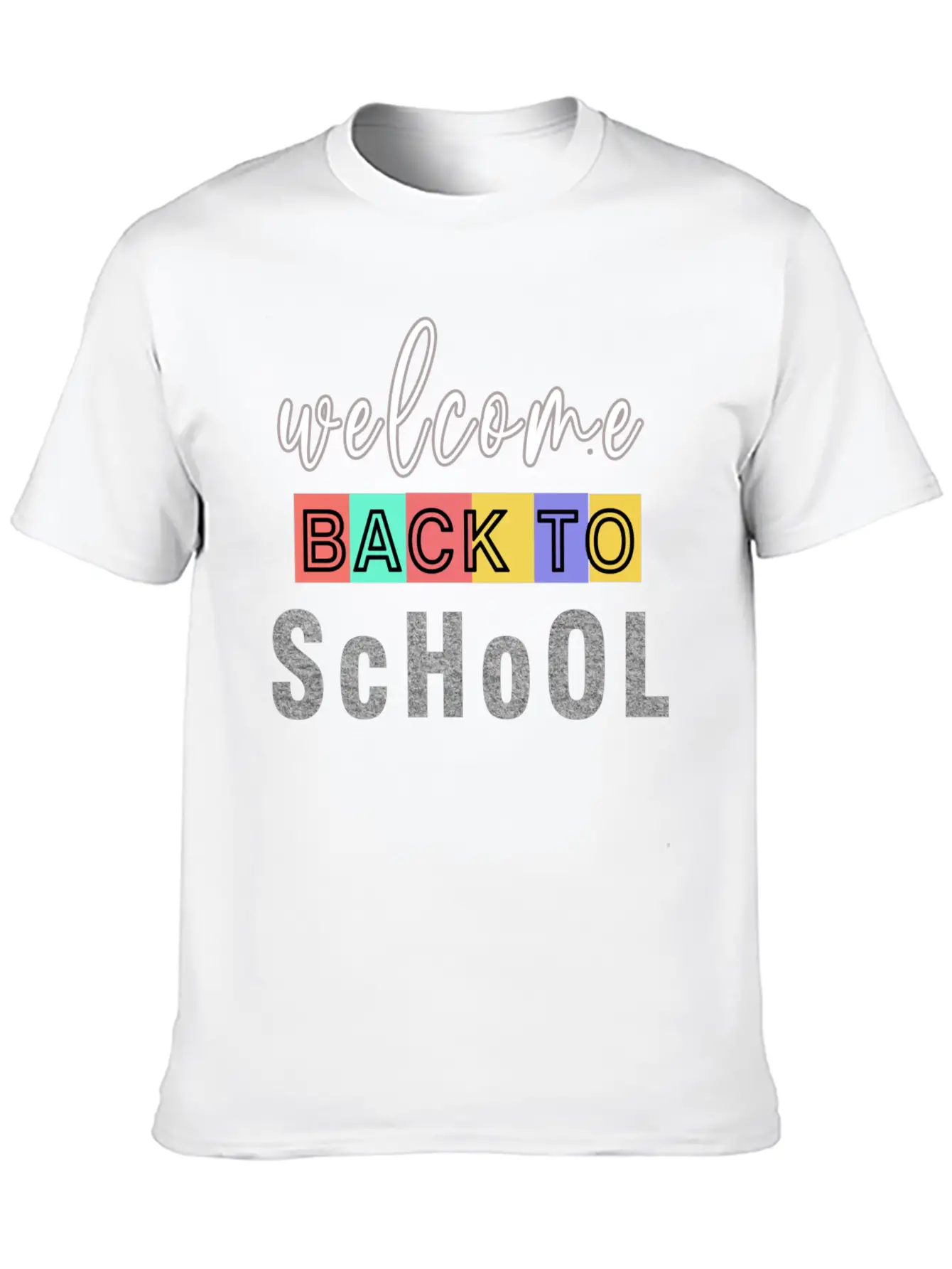 Welcome Back To School Unisex Casual T-Shirt – Clean Design For Daily Comfort
