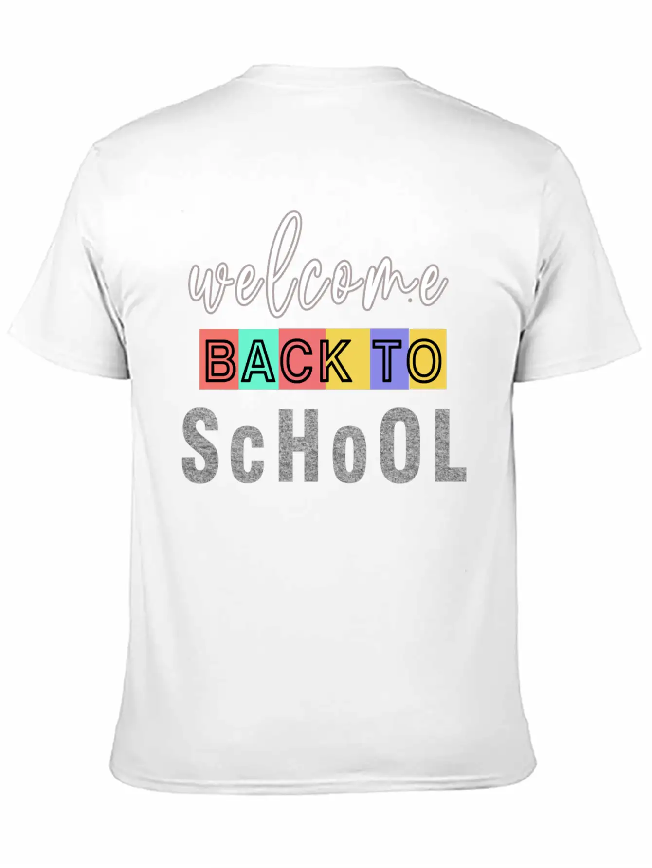 Welcome Back To School Unisex Casual T-Shirt – Clean Design For Daily Comfort