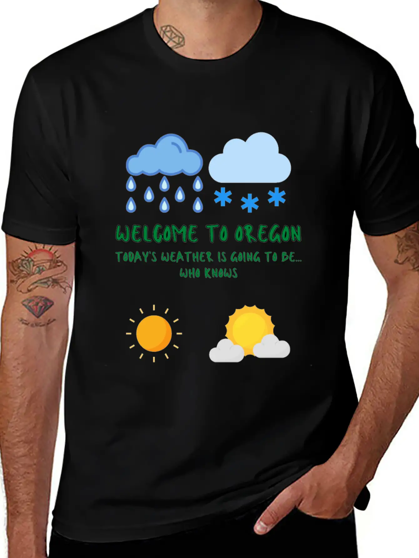 Welcome To Oregon Unisex Casual T-Shirt – Clean Design For Daily Comfort