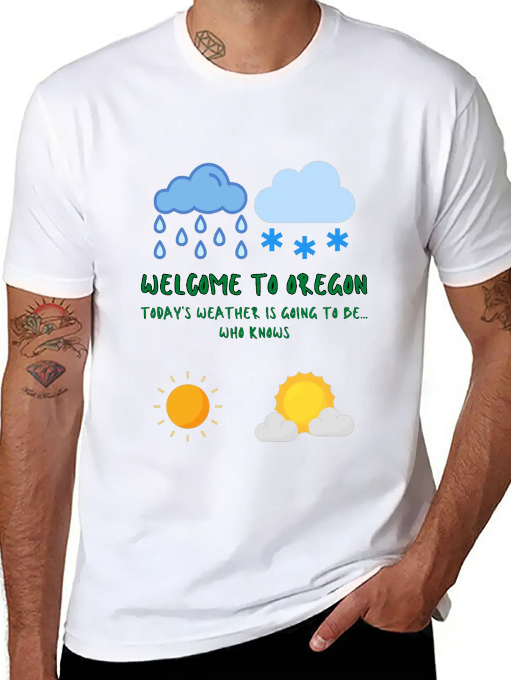 Welcome To Oregon Unisex Casual T-Shirt – Clean Design For Daily Comfort
