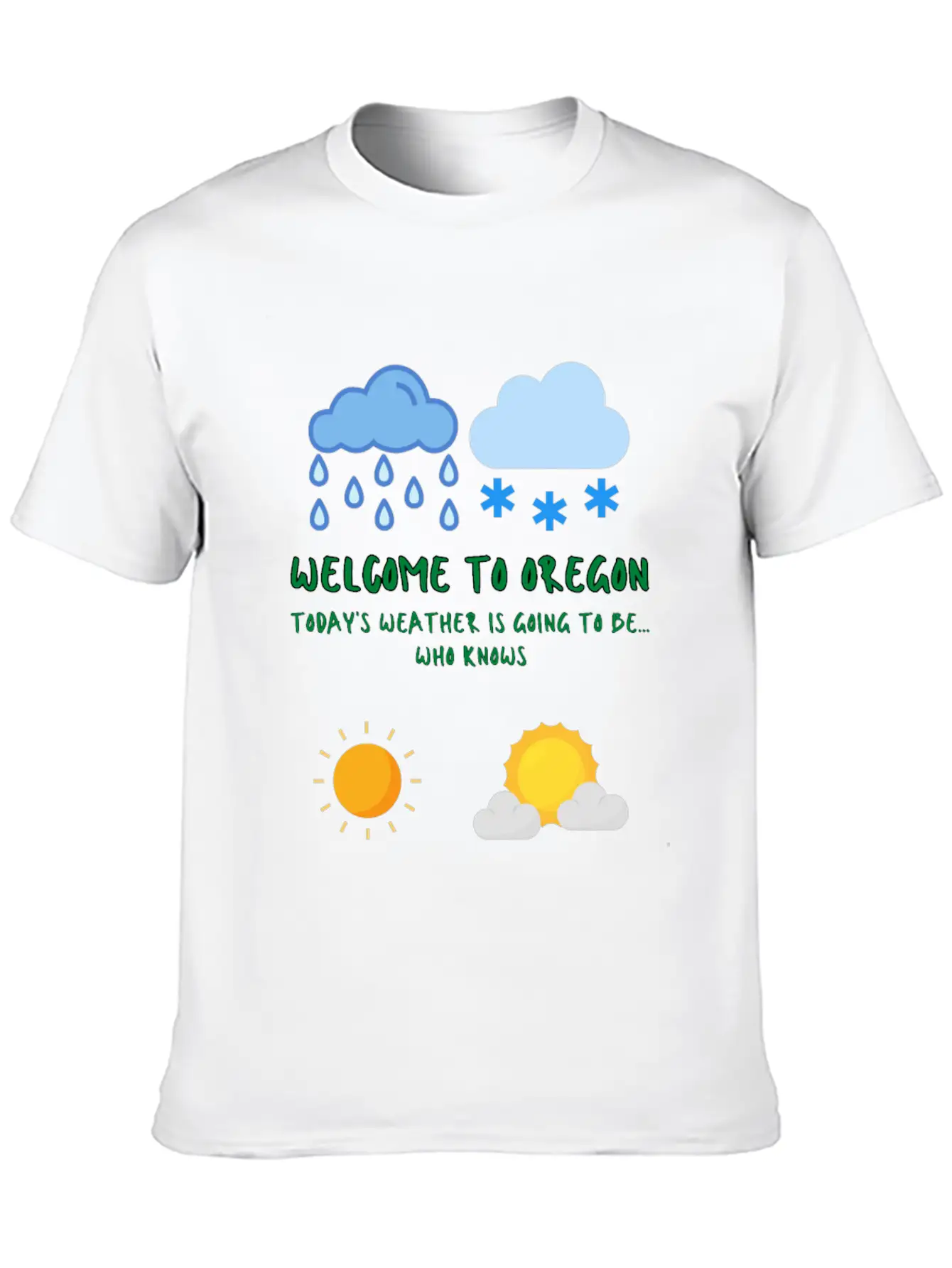 Welcome To Oregon Unisex Casual T-Shirt – Clean Design For Daily Comfort
