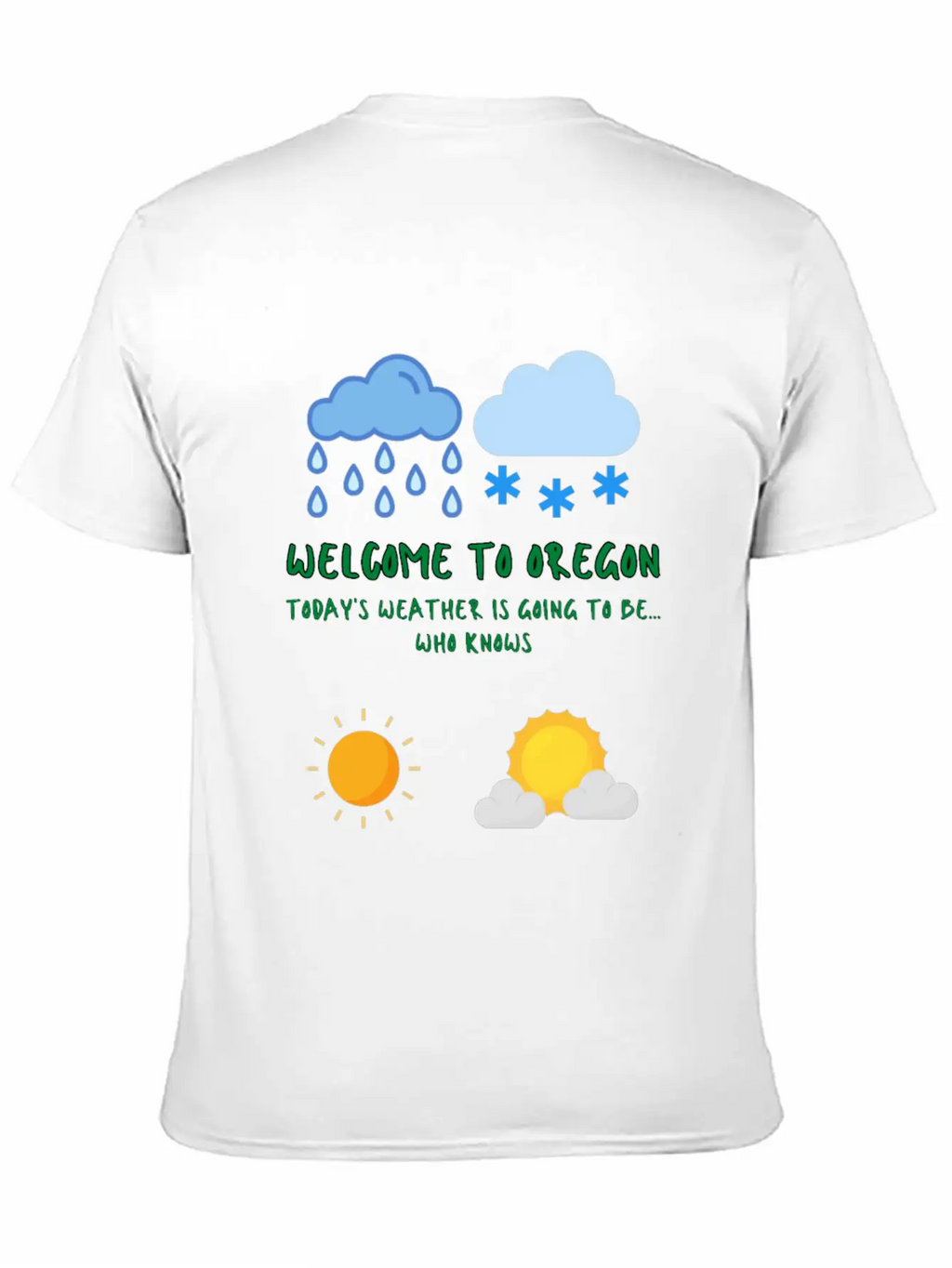 Welcome To Oregon Unisex Casual T-Shirt – Clean Design For Daily Comfort
