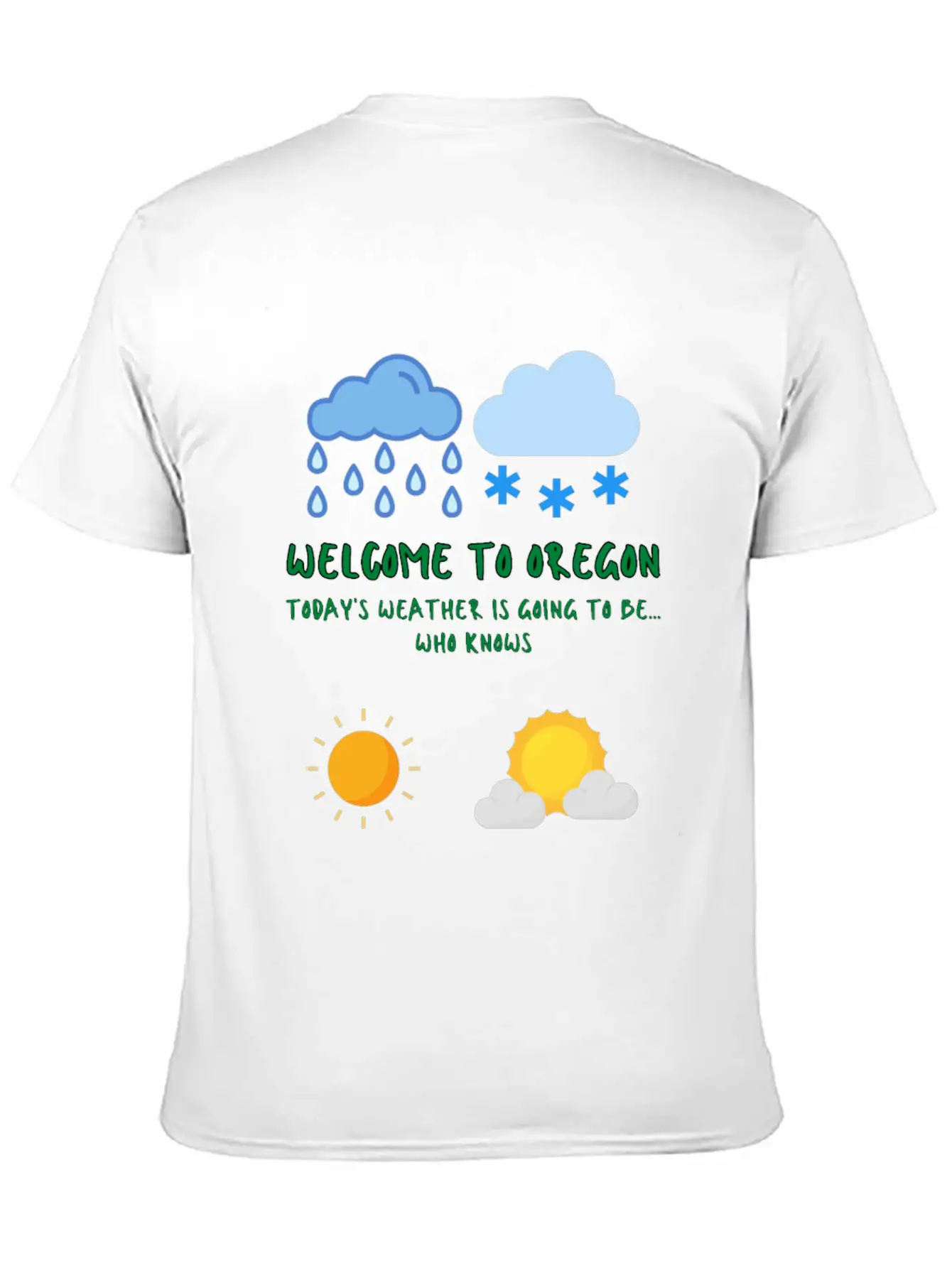 Welcome To Oregon Unisex Casual T-Shirt – Clean Design For Daily Comfort