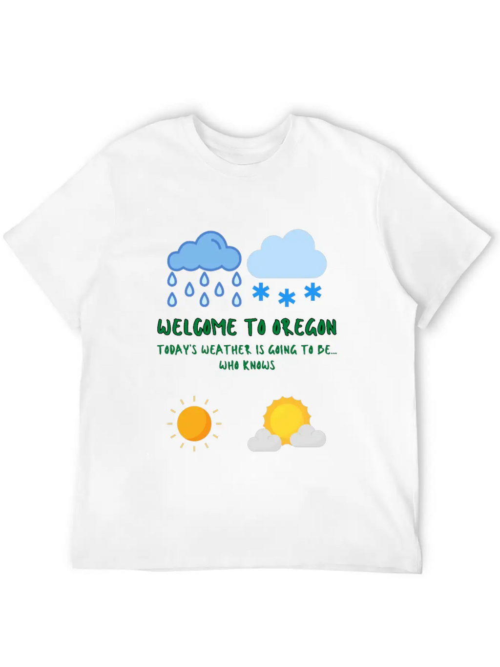 Welcome To Oregon Unisex Casual T-Shirt – Clean Design For Daily Comfort