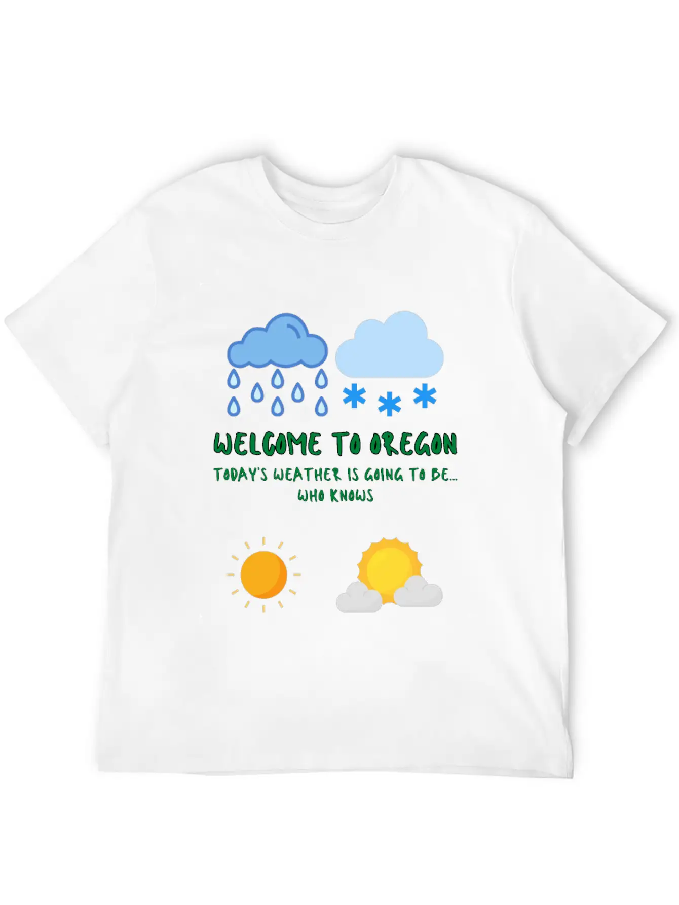 Welcome To Oregon Unisex Casual T-Shirt – Clean Design For Daily Comfort