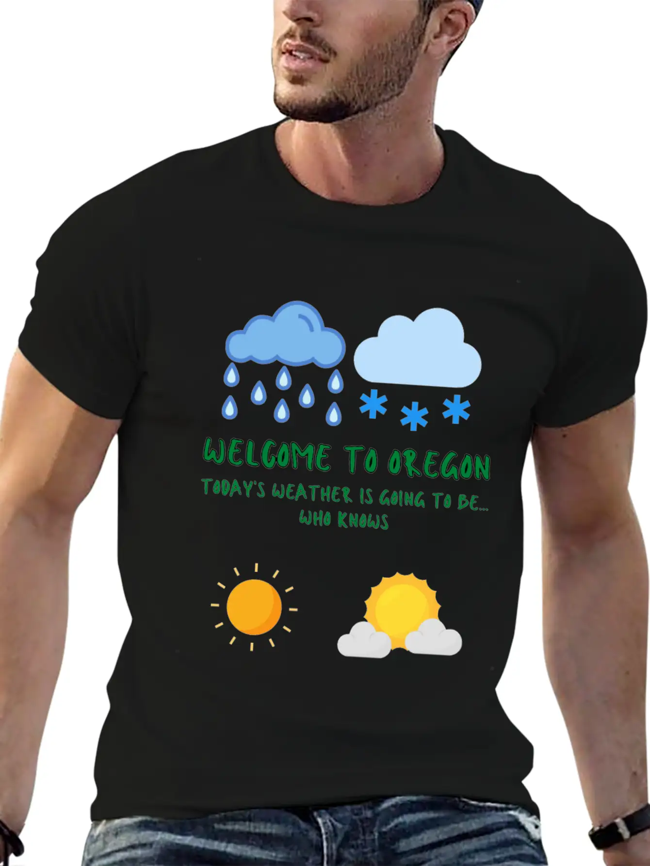 Welcome To Oregon Unisex Casual T-Shirt – Clean Design For Daily Comfort