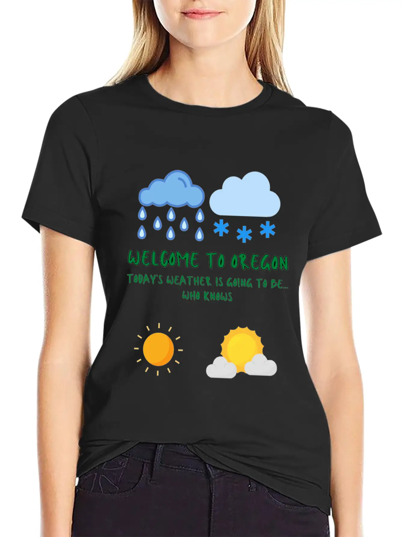 Welcome To Oregon Unisex Casual T-Shirt – Clean Design For Daily Comfort