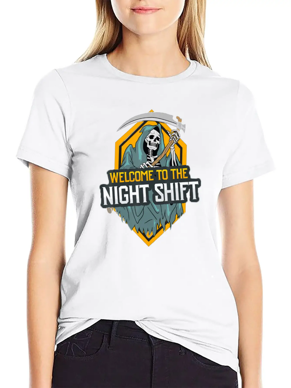 Welcome To The Night Shift Unisex Short Sleeve Soft Cotton T-Shirt – Casual Everyday Wear