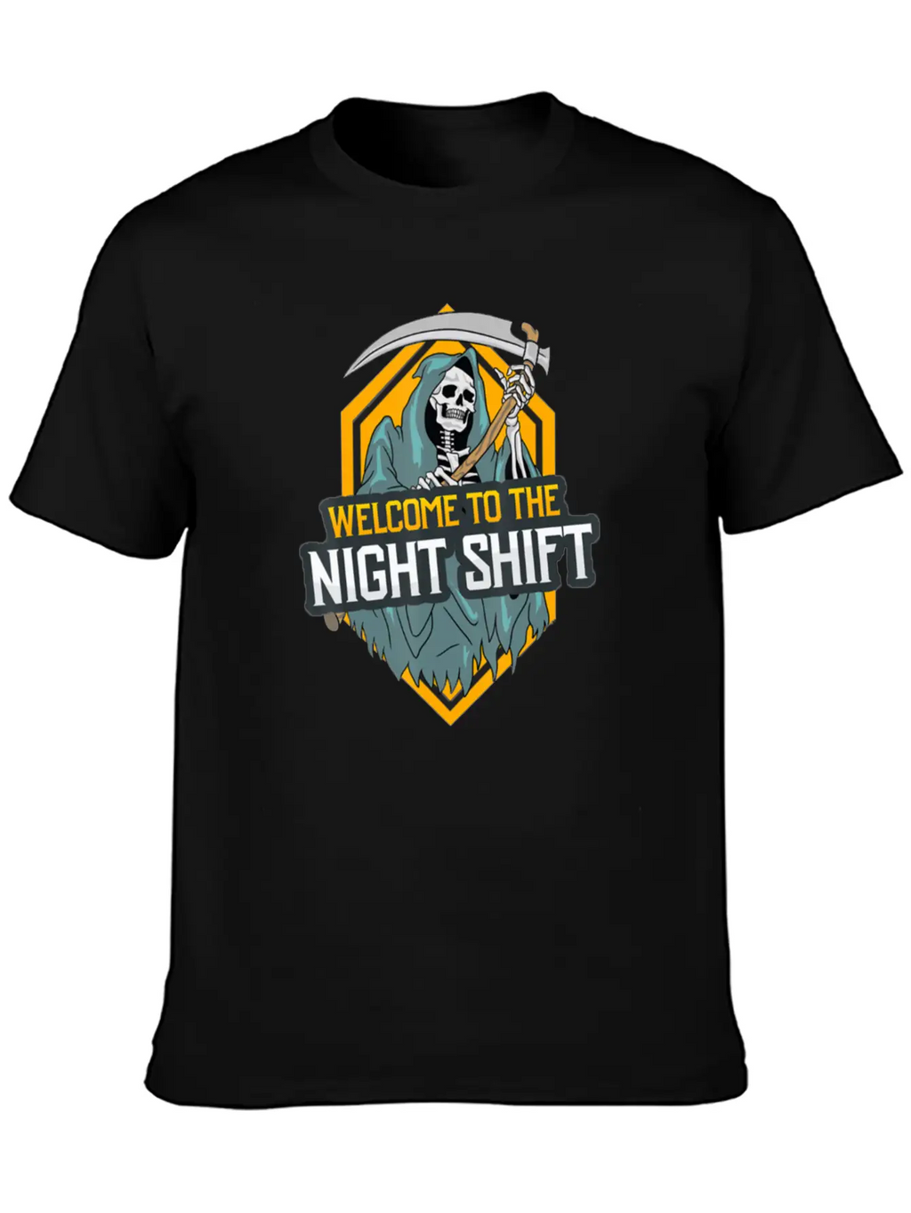Welcome To The Night Shift Unisex Short Sleeve Soft Cotton T-Shirt – Casual Everyday Wear