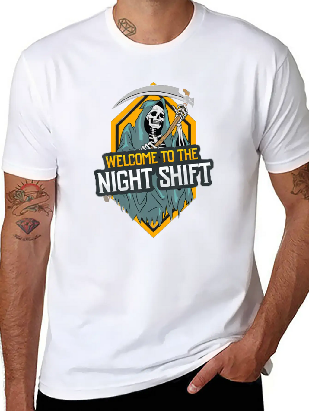 Welcome To The Night Shift Unisex Short Sleeve Soft Cotton T-Shirt – Casual Everyday Wear