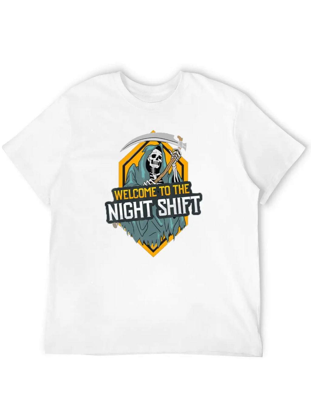 Welcome To The Night Shift Unisex Short Sleeve Soft Cotton T-Shirt – Casual Everyday Wear