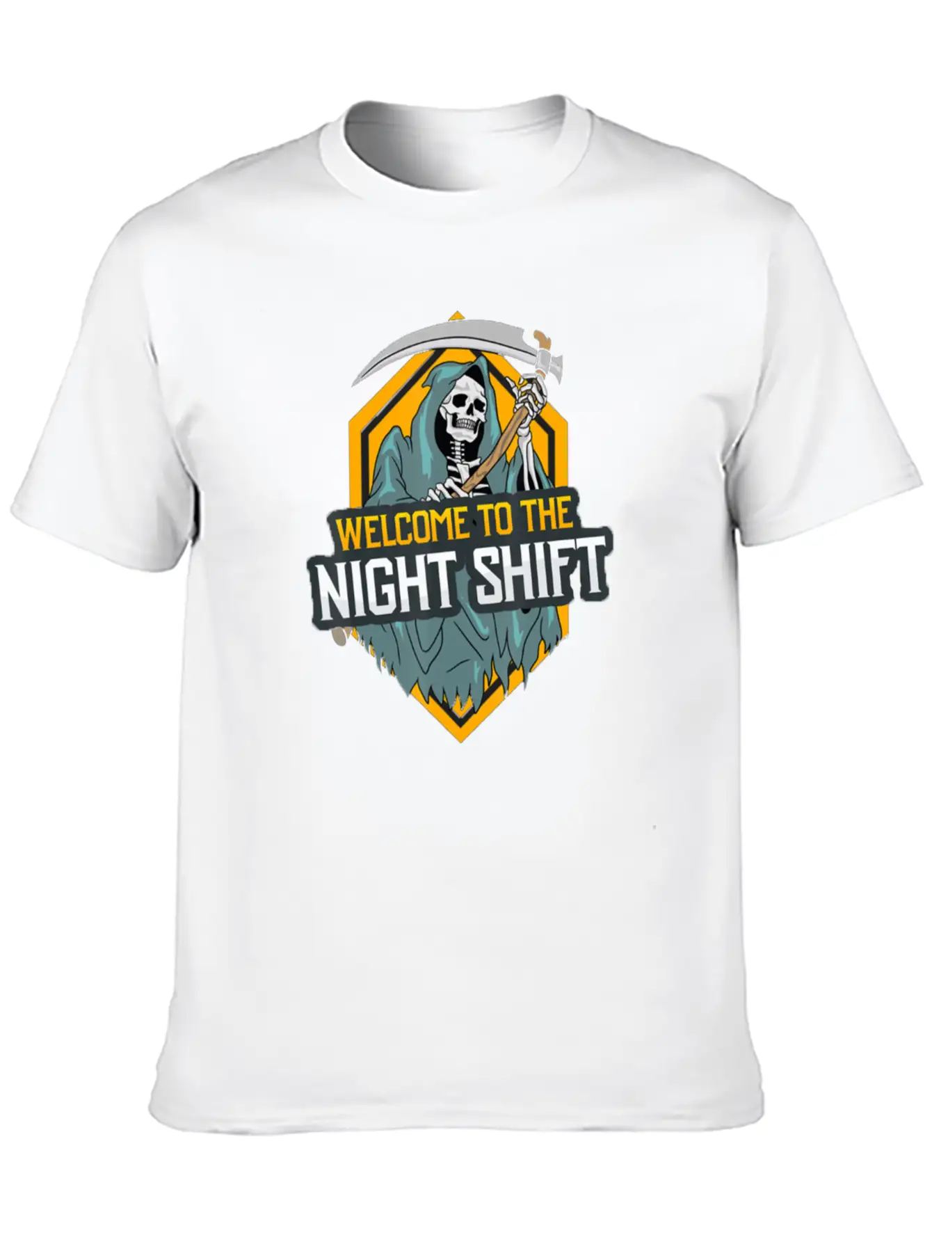 Welcome To The Night Shift Unisex Short Sleeve Soft Cotton T-Shirt – Casual Everyday Wear