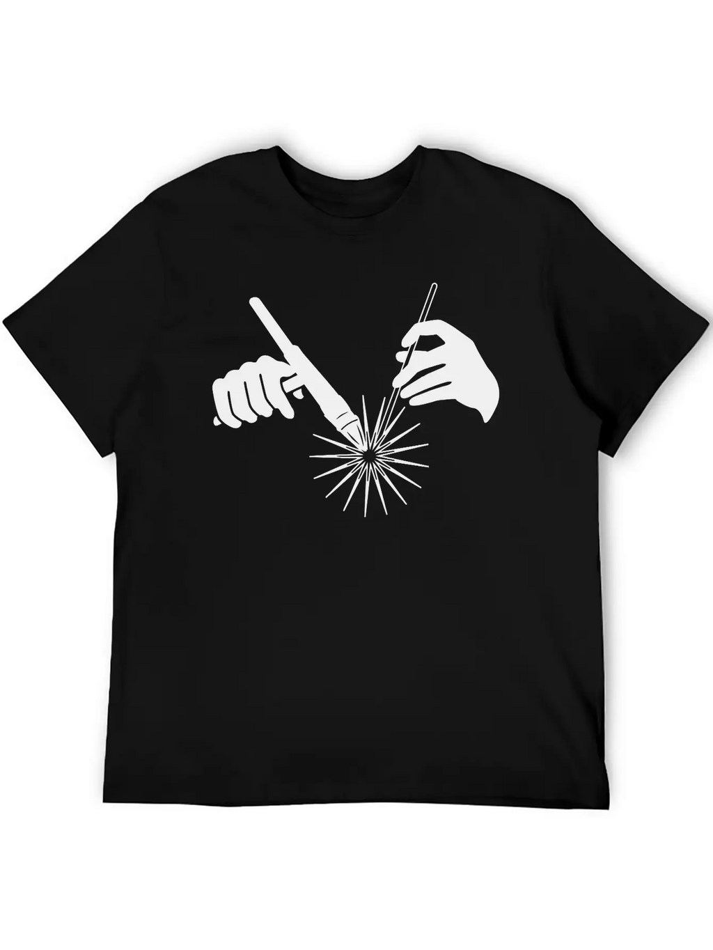 Welder Hands Welding Metal Essential Cotton Tee For Daily Outfits – Unisex Style