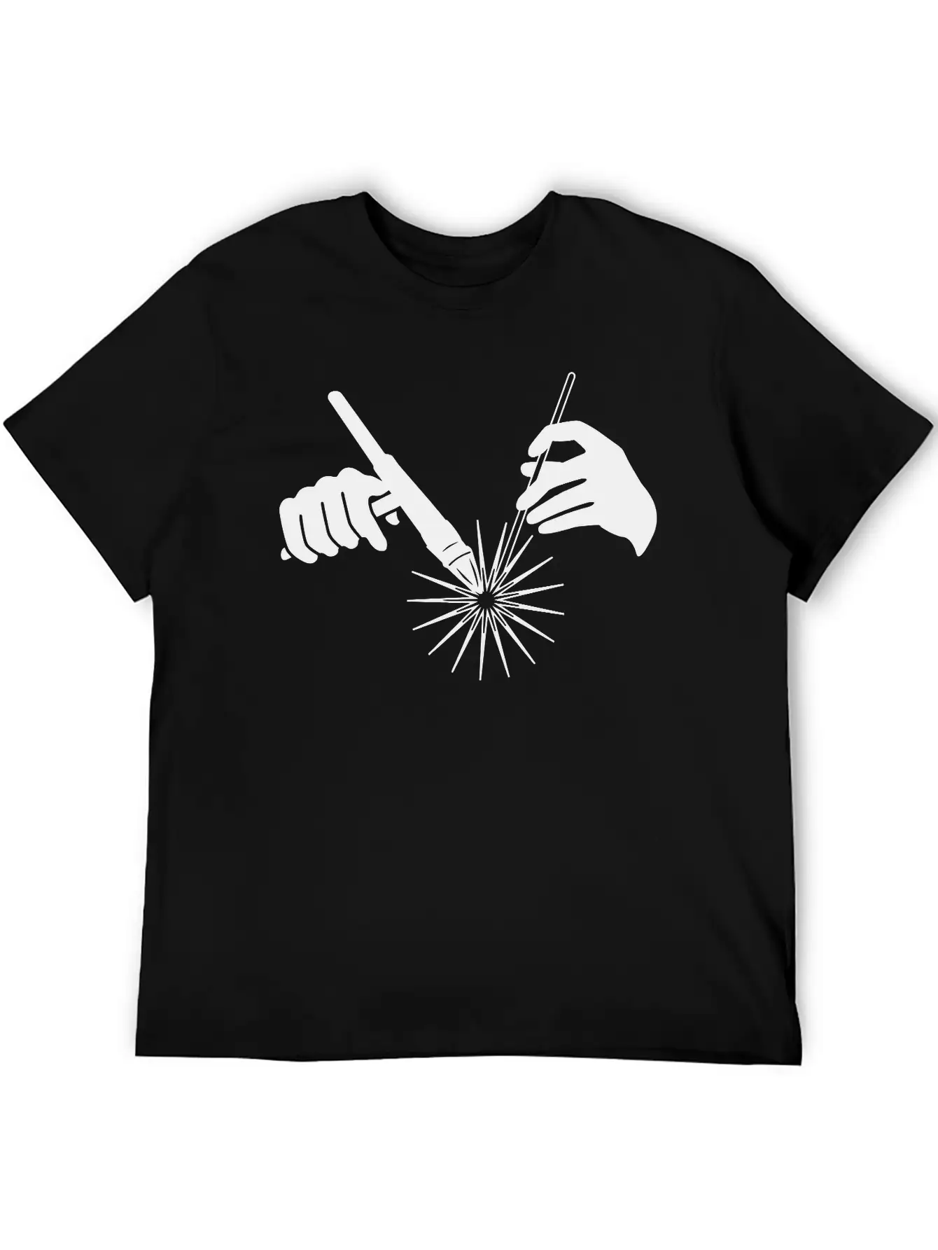 Welder Hands Welding Metal Essential Cotton Tee For Daily Outfits – Unisex Style