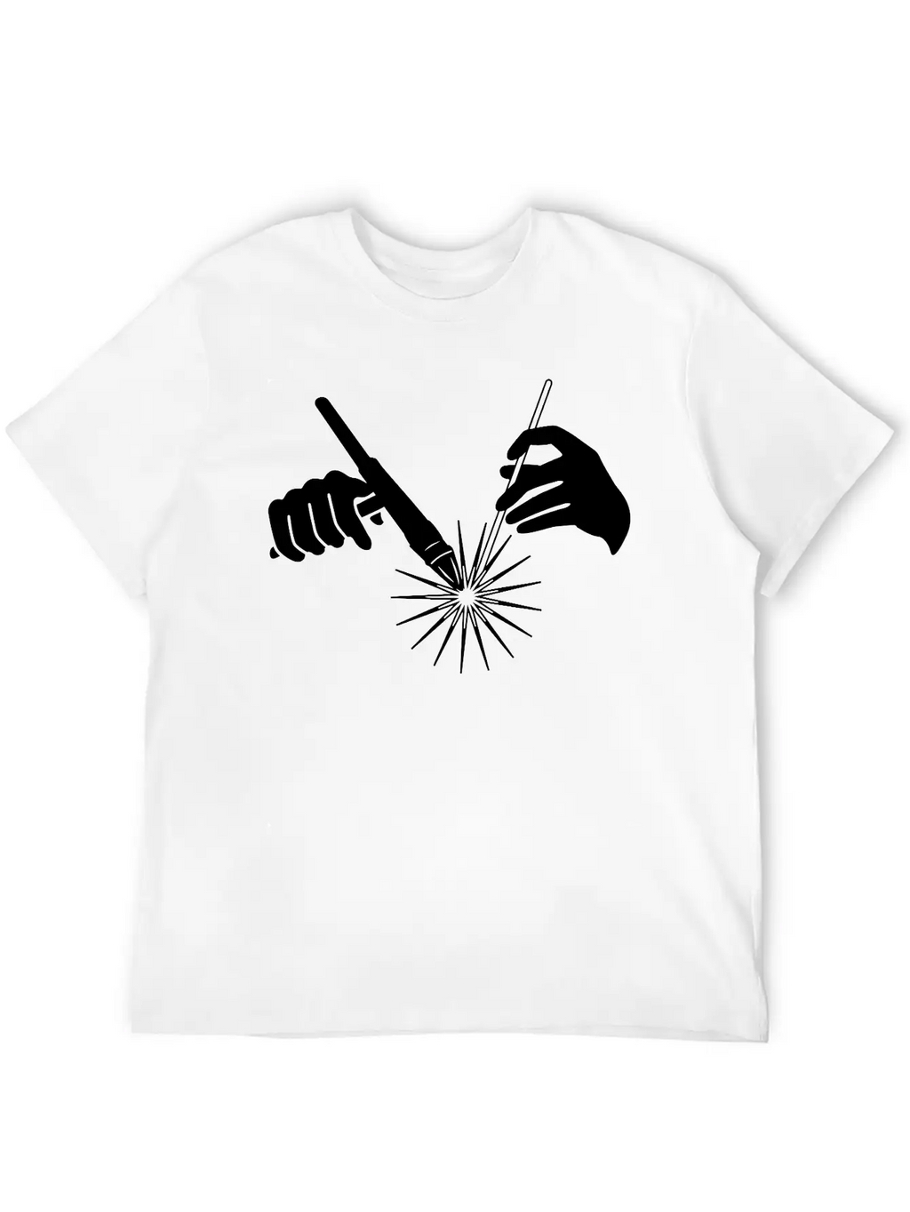 Welder Hands Welding Metal Essential Cotton Tee For Daily Outfits – Unisex Style