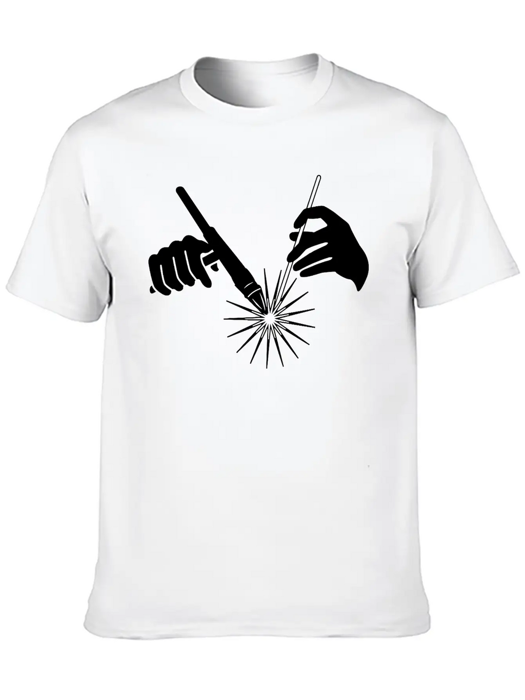 Welder Hands Welding Metal Essential Cotton Tee For Daily Outfits – Unisex Style