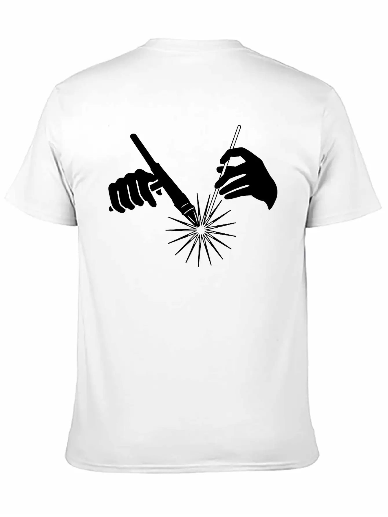 Welder Hands Welding Metal Essential Cotton Tee For Daily Outfits – Unisex Style