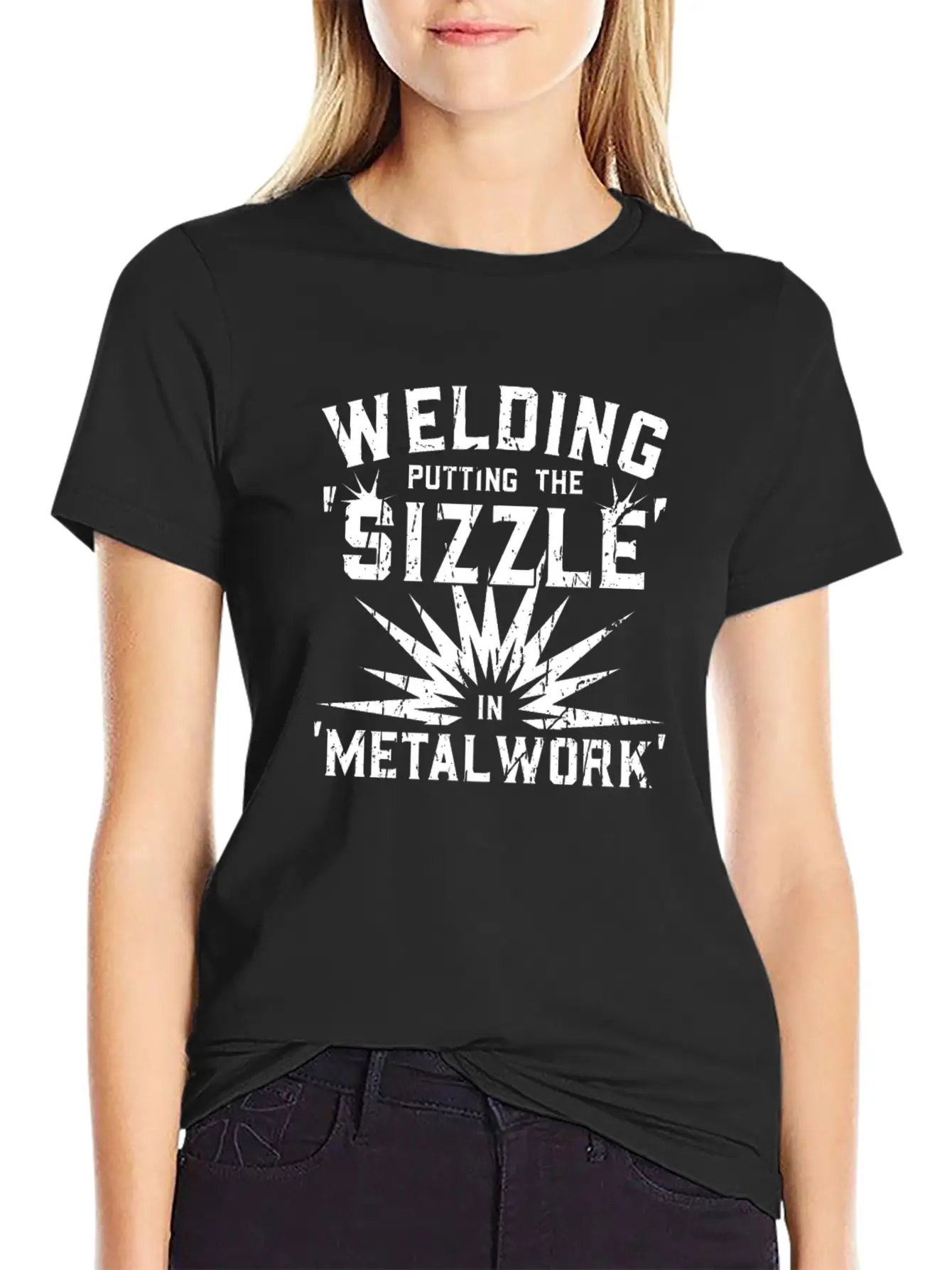 Welding: Putting The 'sizzle' In 'metalwork' - Breathable Soft Cotton T-Shirt – Timeless Casual Look