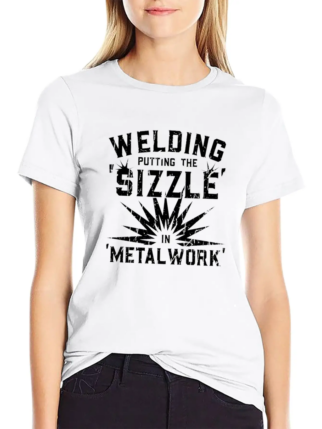 Welding: Putting The 'sizzle' In 'metalwork' - Breathable Soft Cotton T-Shirt – Timeless Casual Look