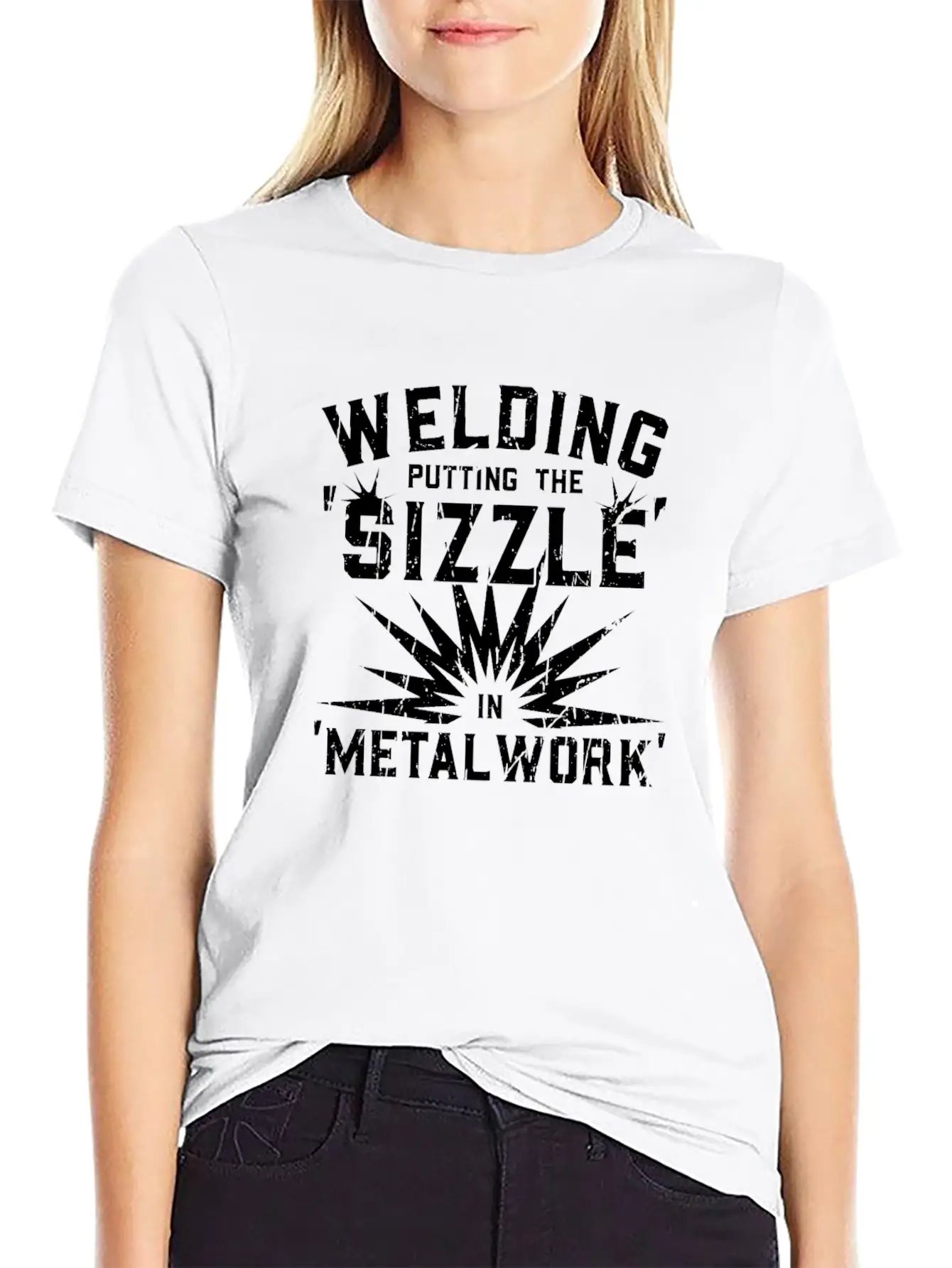 Welding: Putting The 'sizzle' In 'metalwork' - Breathable Soft Cotton T-Shirt – Timeless Casual Look