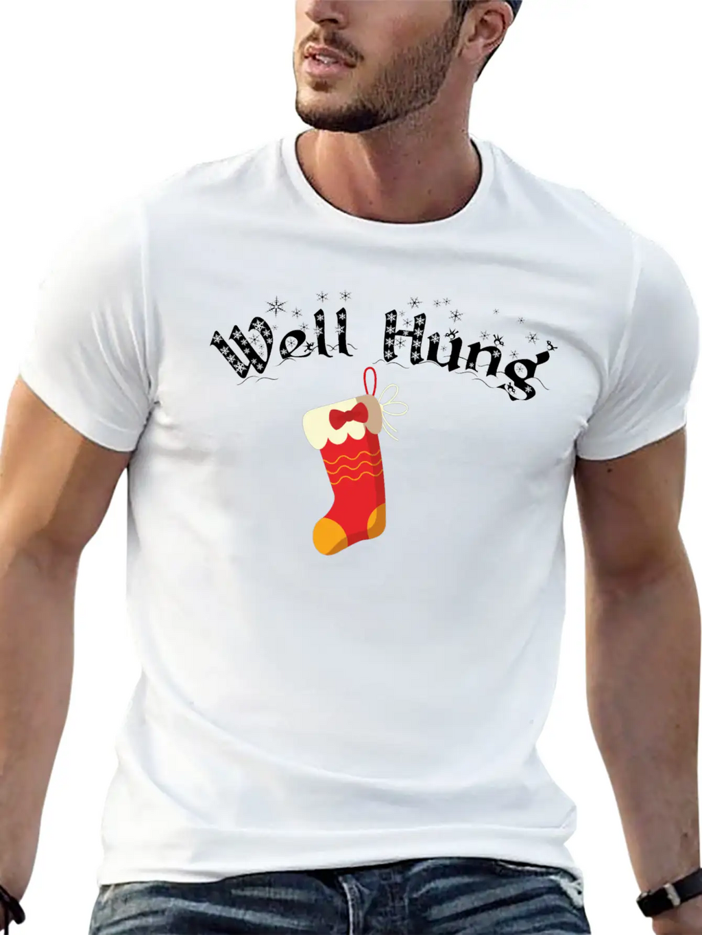 Well Hung Christmas Shirt Breathable Soft Cotton T-Shirt – Timeless Casual Look