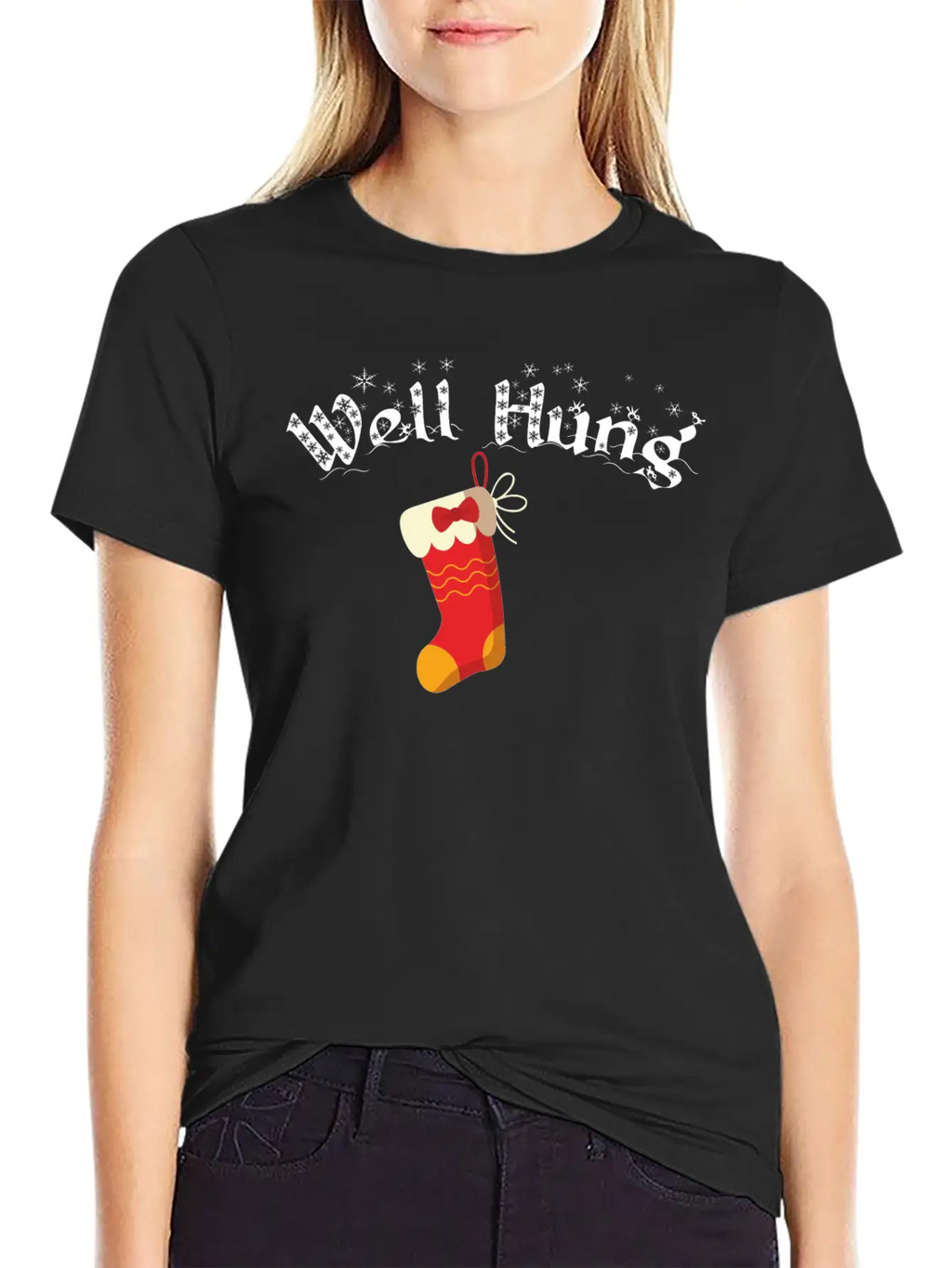 Well Hung Christmas Shirt Breathable Soft Cotton T-Shirt – Timeless Casual Look