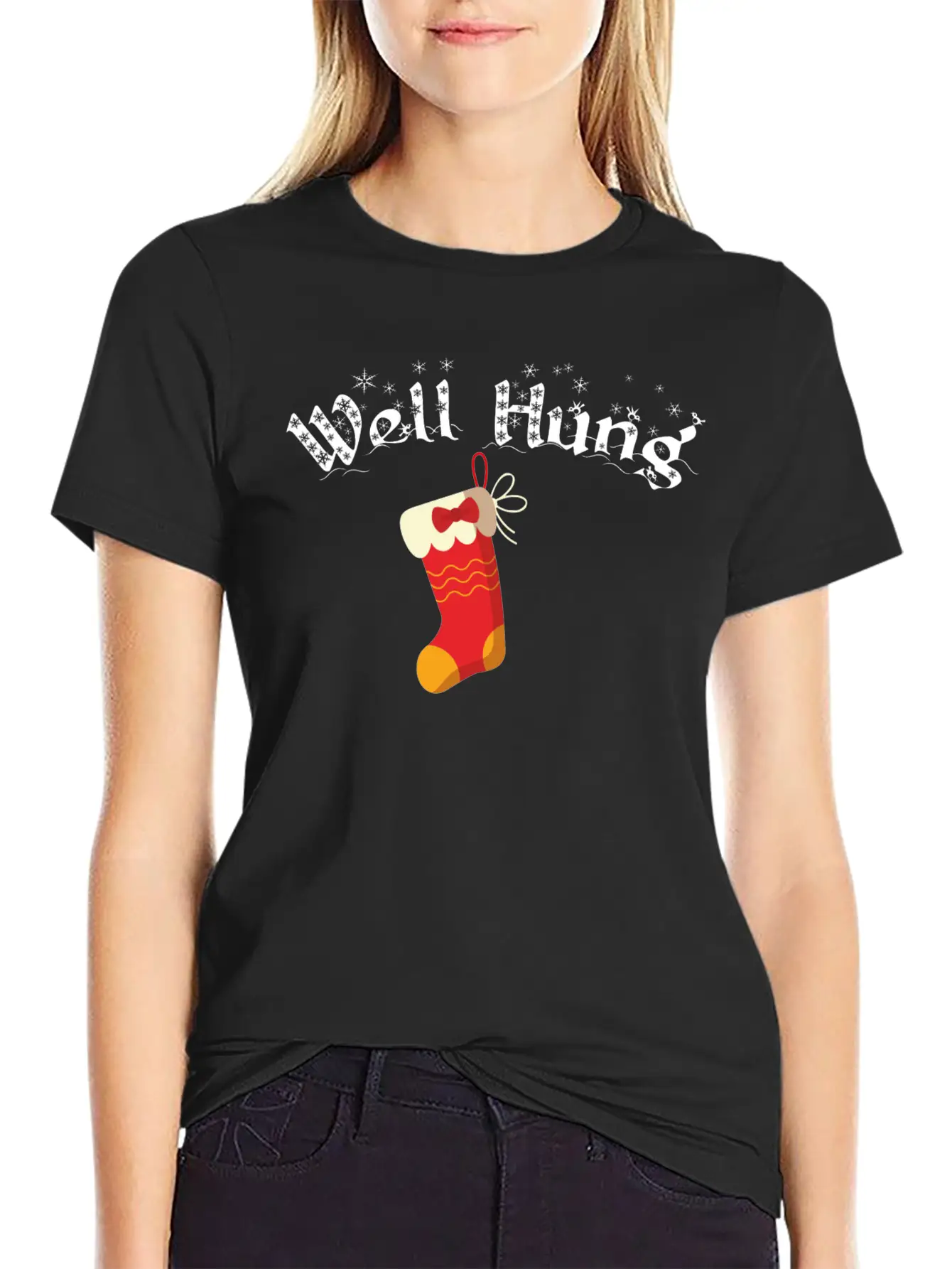 Well Hung Christmas Shirt Breathable Soft Cotton T-Shirt – Timeless Casual Look