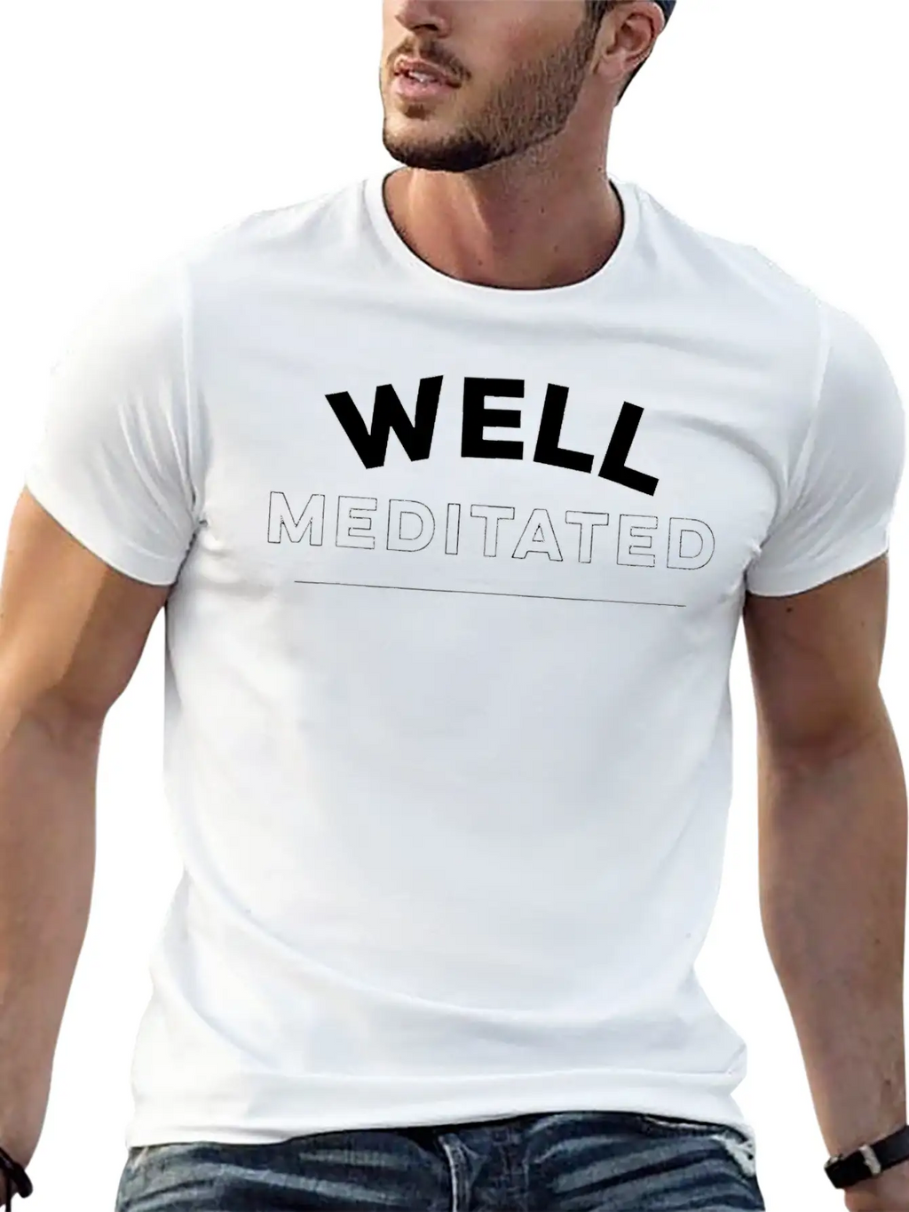 Well Meditated Mindfulness Yoga Unisex Casual T-Shirt – Clean Design For Daily Comfort