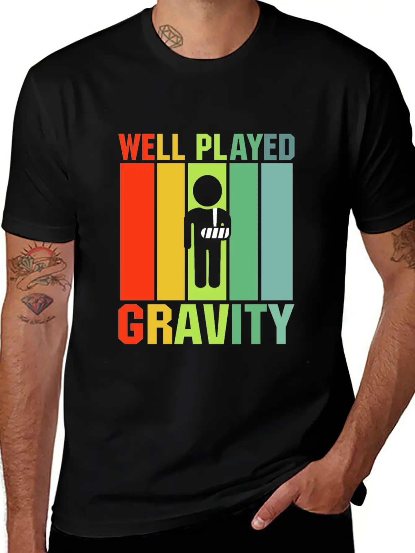 Well Played Gravity Unisex Casual T-Shirt – Clean Design For Daily Comfort